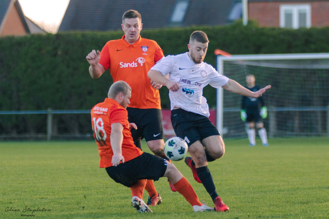 Sands United FC Ashby v Leicestershire Police Charity Team Charity Friendly Match at Heather St Johns 12 Dec 2021