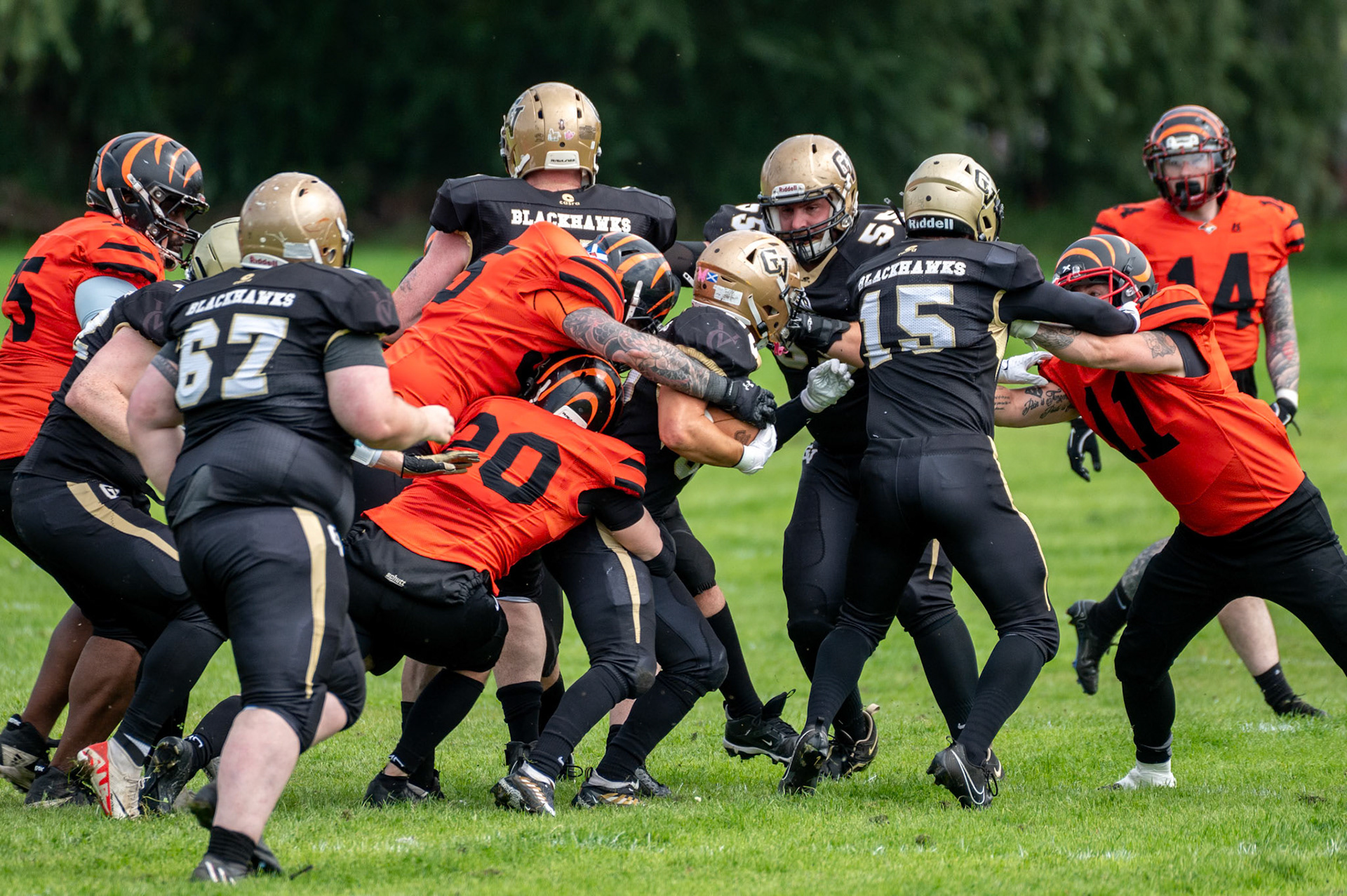 Glasgow Tigers @ Clyde Valley Blackhawks at Beltane Park Wishaw 20/07/2025 (Richard Lundy)