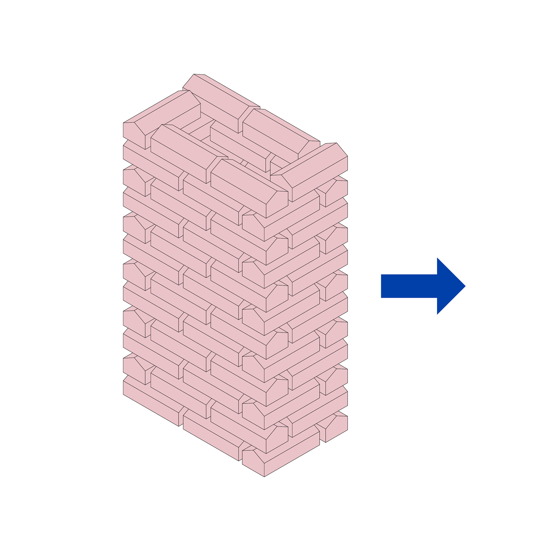 atomized into dwellings