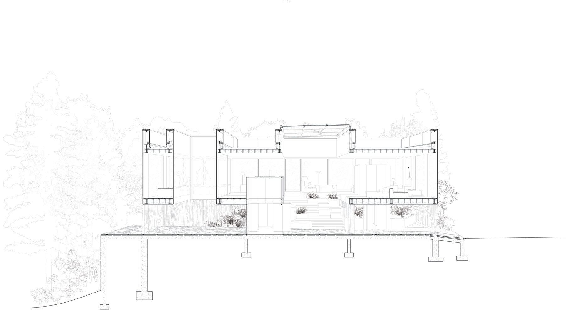 Spencer McNeil | Sectional House | Section Perspective