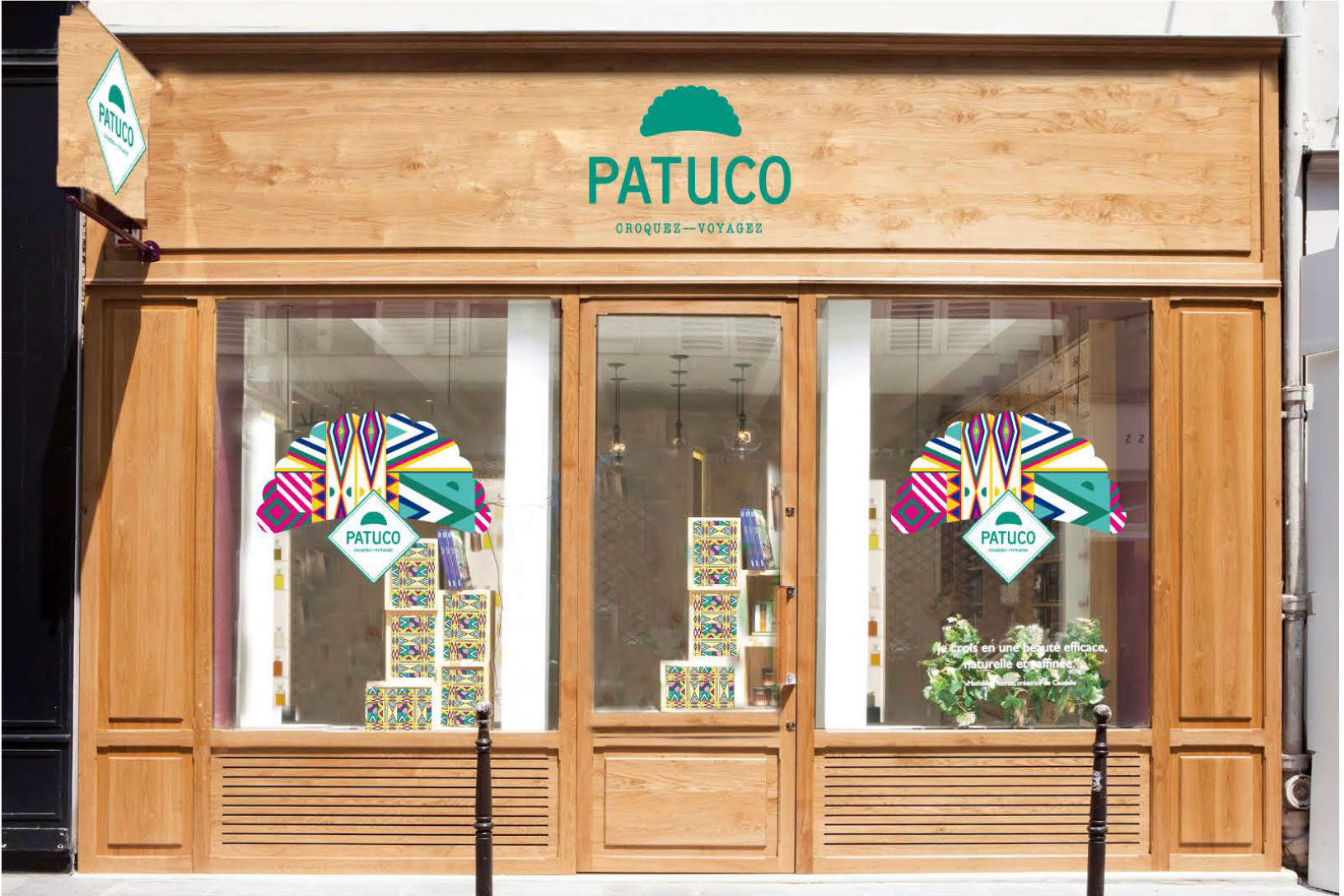 Vitrine du restaurant