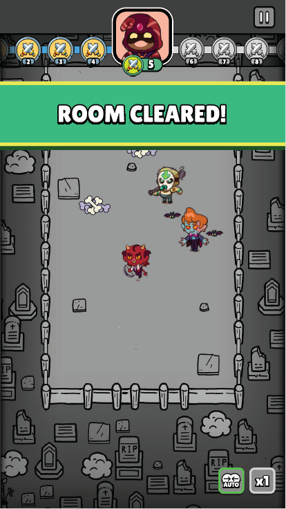 Wireframe of room progress