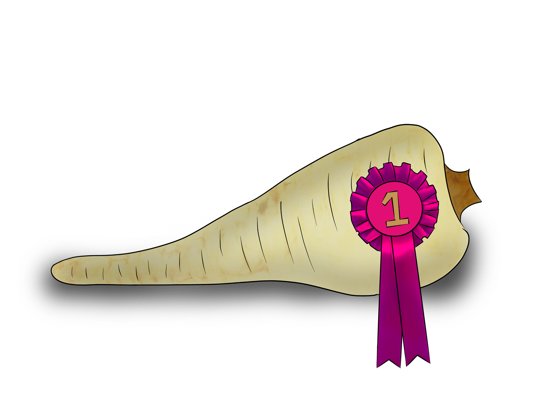 Prof. Gardener's 1st Place Parsnip (Procreate)