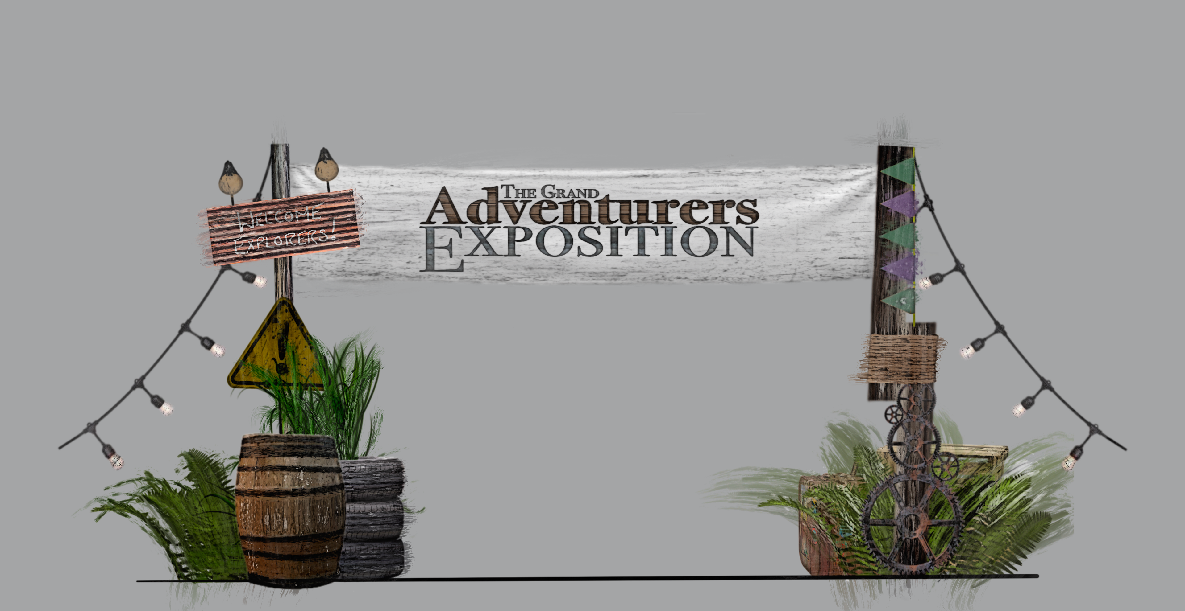 The Grand Adventurers Exposition - Entrance Structure [Procreate]