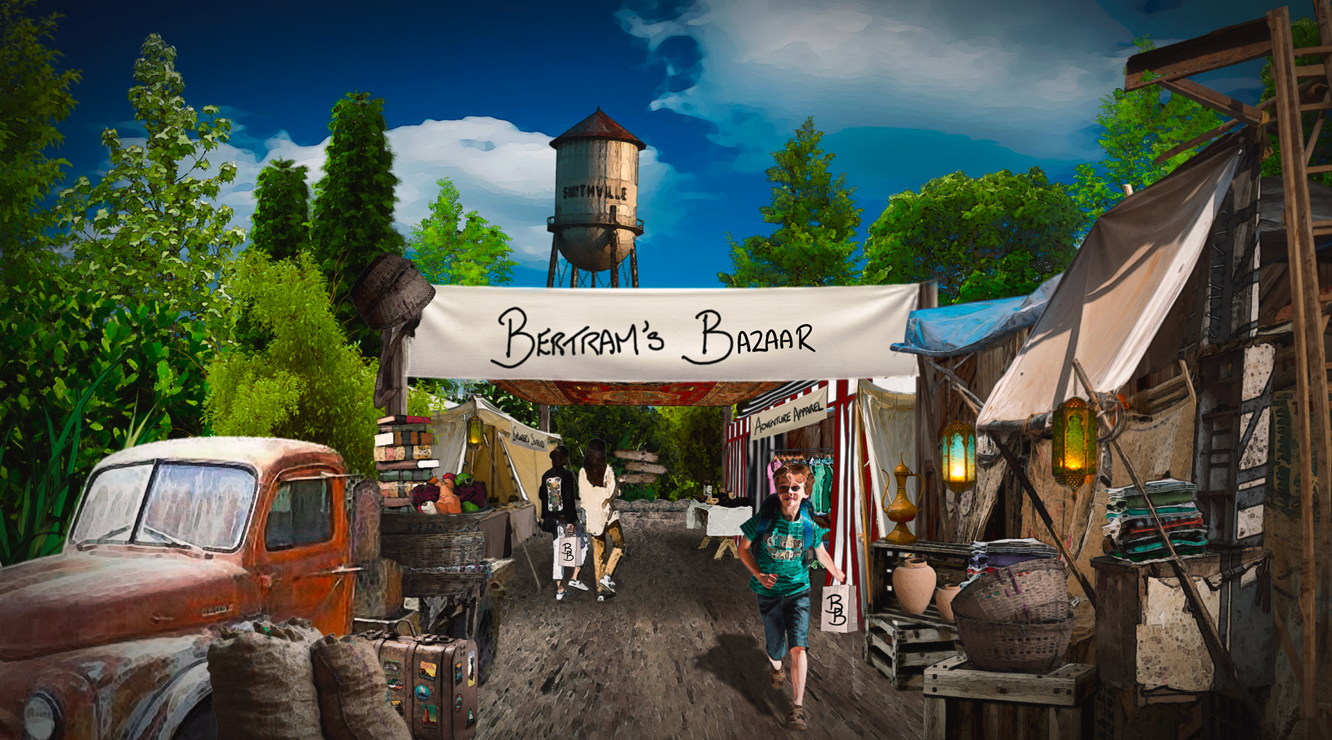 Bertram’s Bazaar - Concept Art [Procreate & Photoshop]