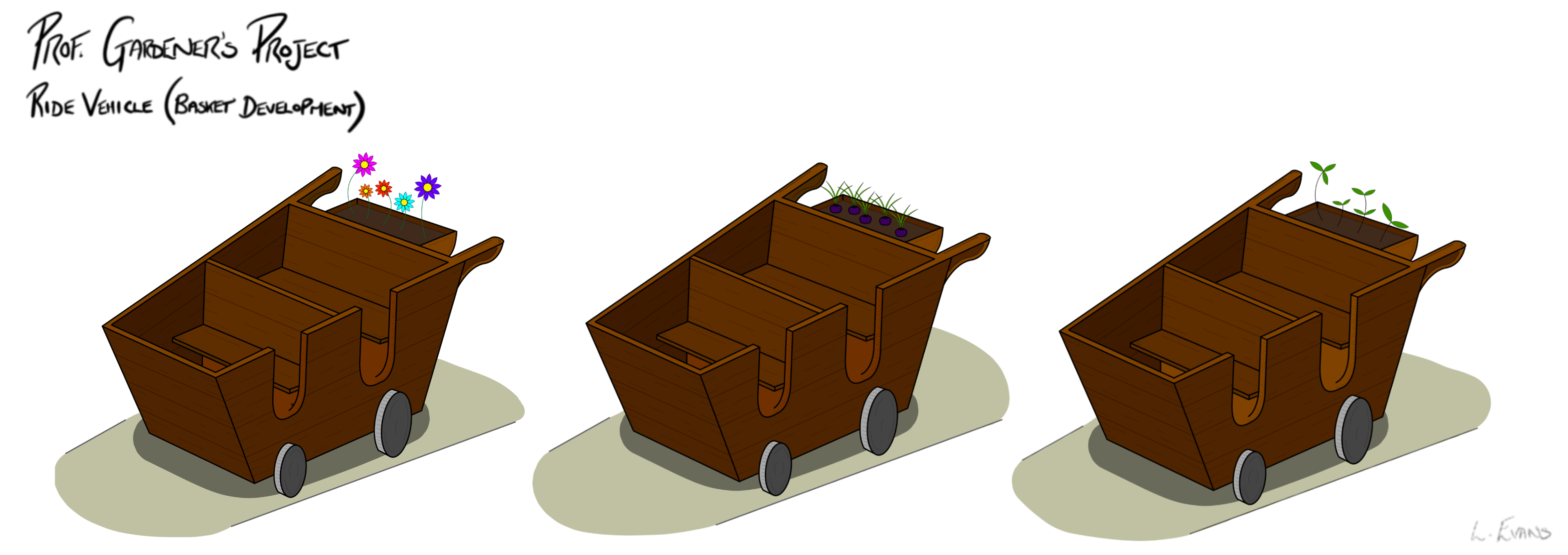 Ride Vehicle - Basket Development (Adobe Illustrator)
