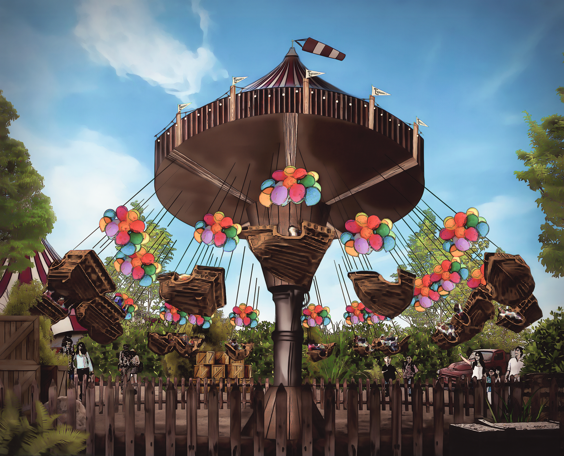 Sky Explorers - Concept Art [Procreate & Photoshop]