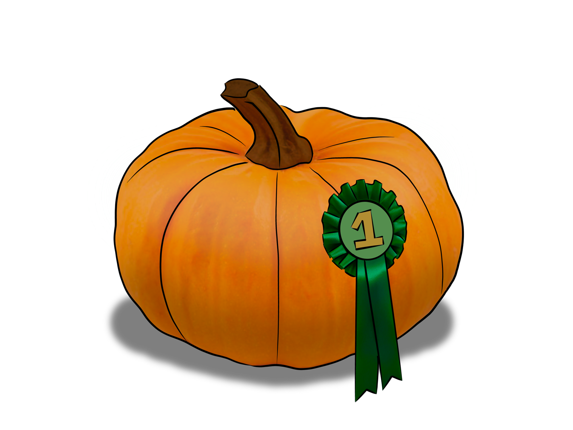 Prof. Gardener's 1st Place Pumpkin (Procreate)