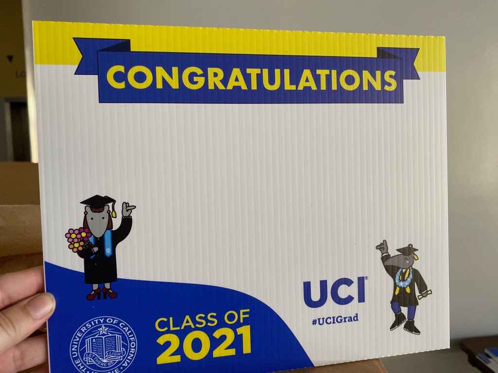 Class of 2021 yard sign