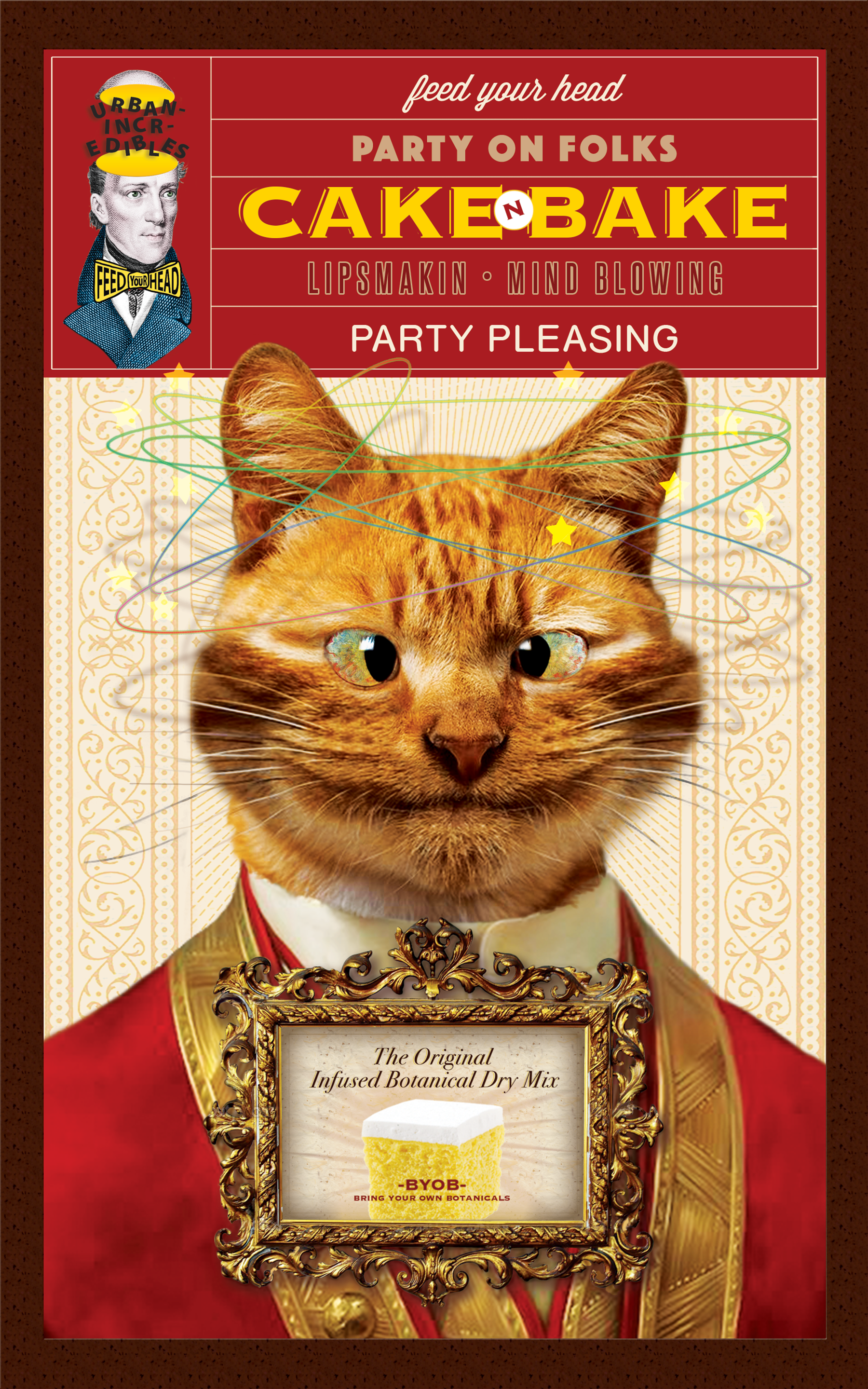packaging, cake mix, photoshop