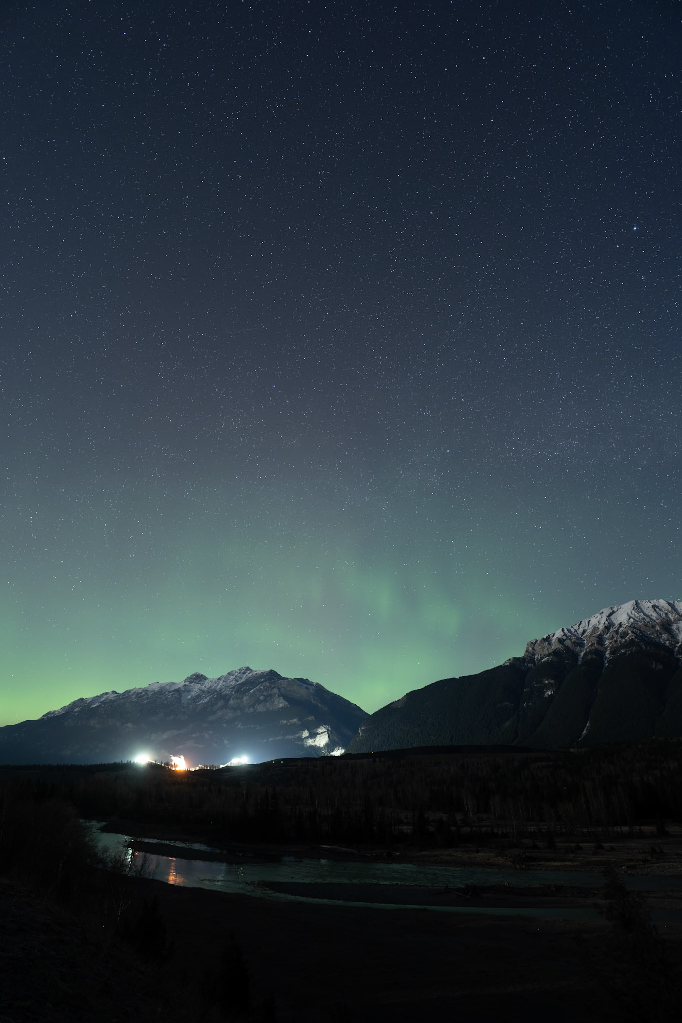 View of Line Creek Operations over the Elk River, Elk Vallye, British Columbia.