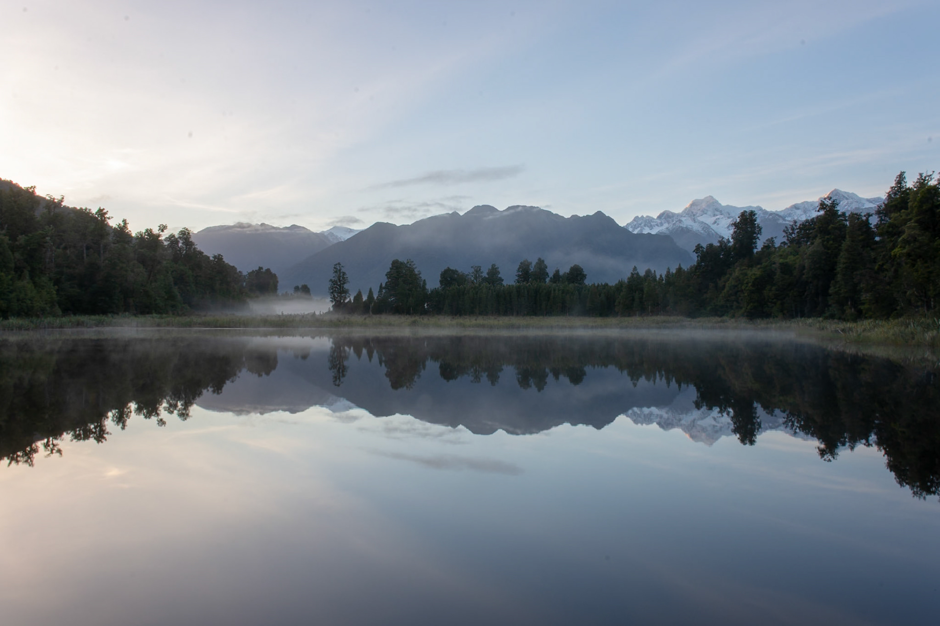 Matheson Lake, South Island, New Zealand.