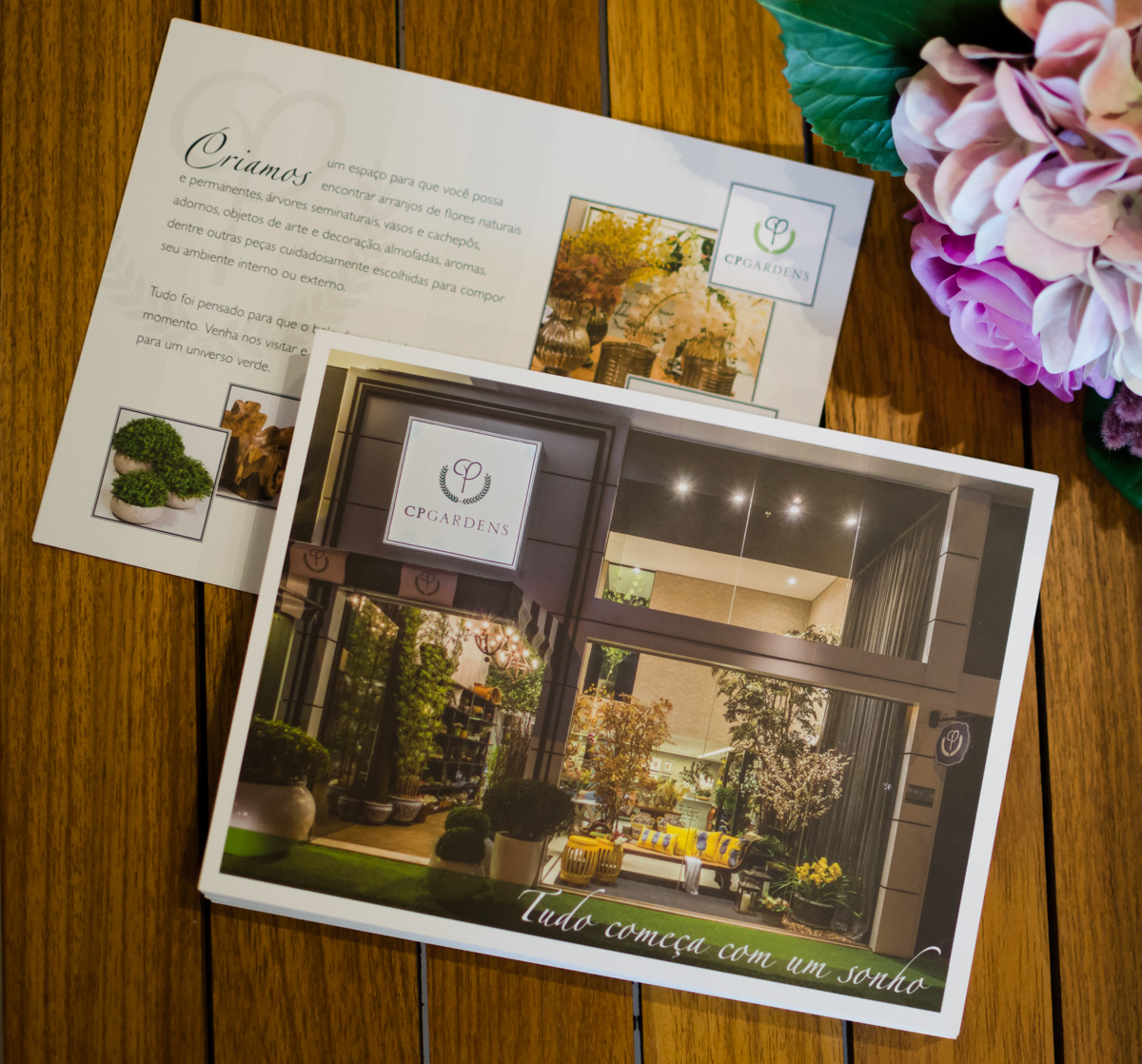 A promotional postcard.