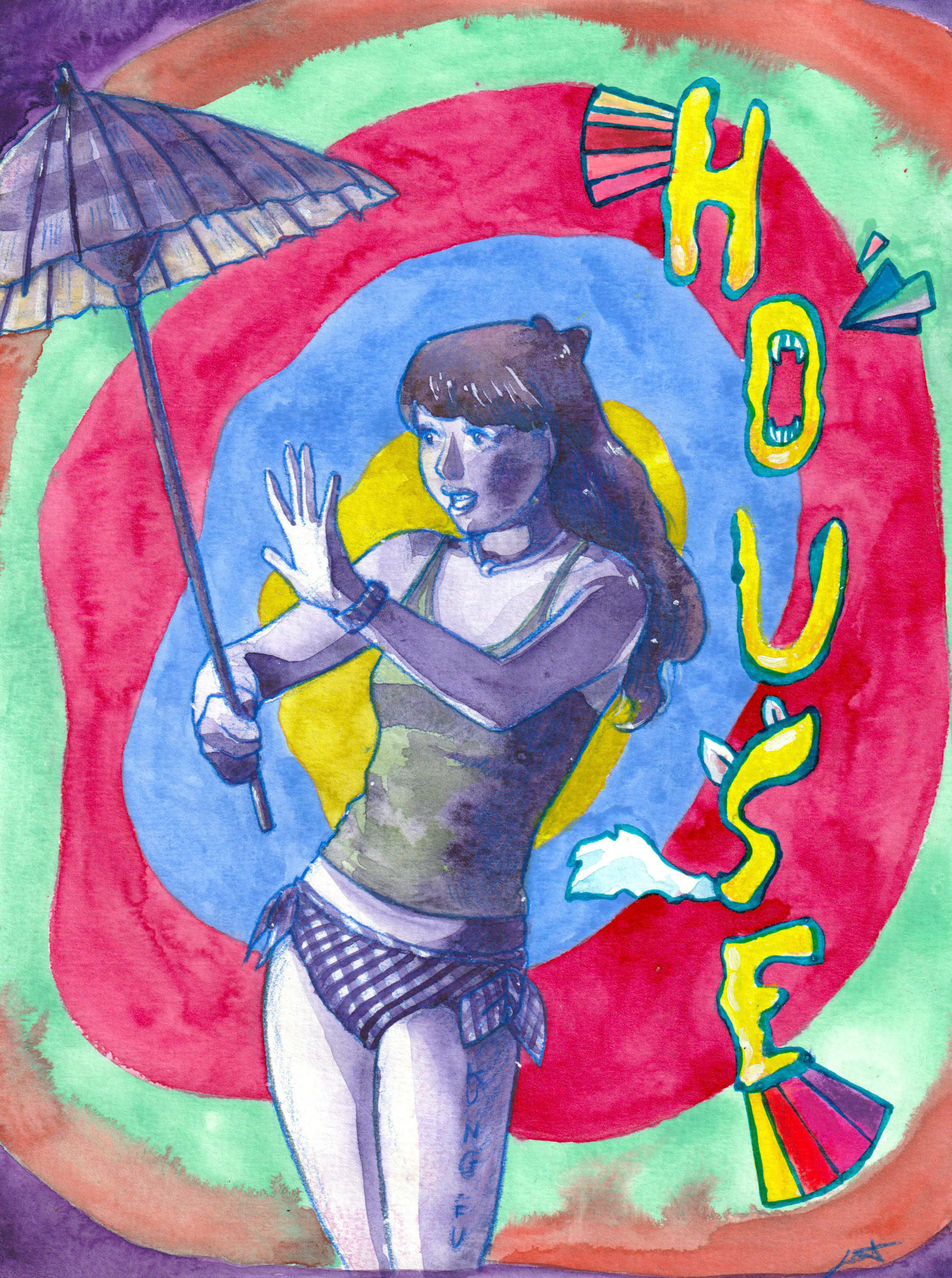 Hommage to "House" (1977) film by Nobuhiko Obayashi