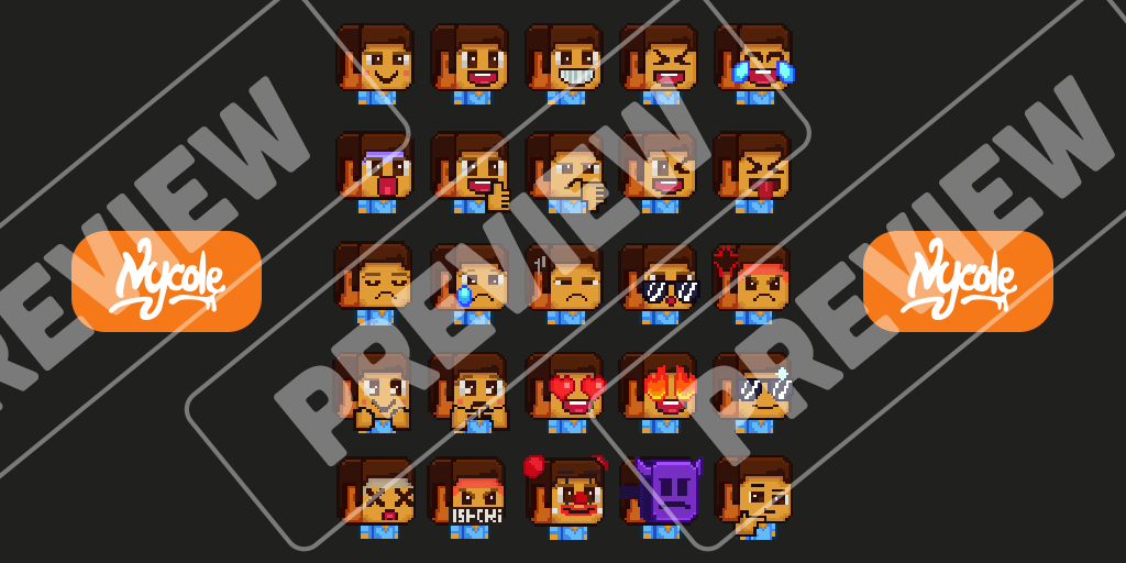 Steve Emoji Pack by NycoleART