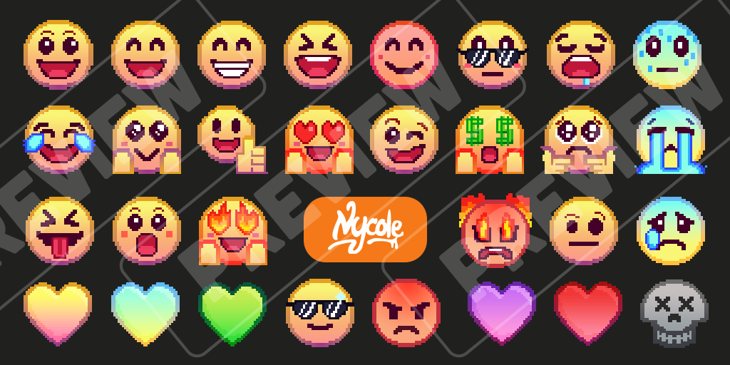 Cute Lovely Emojis Pack by NycoleART