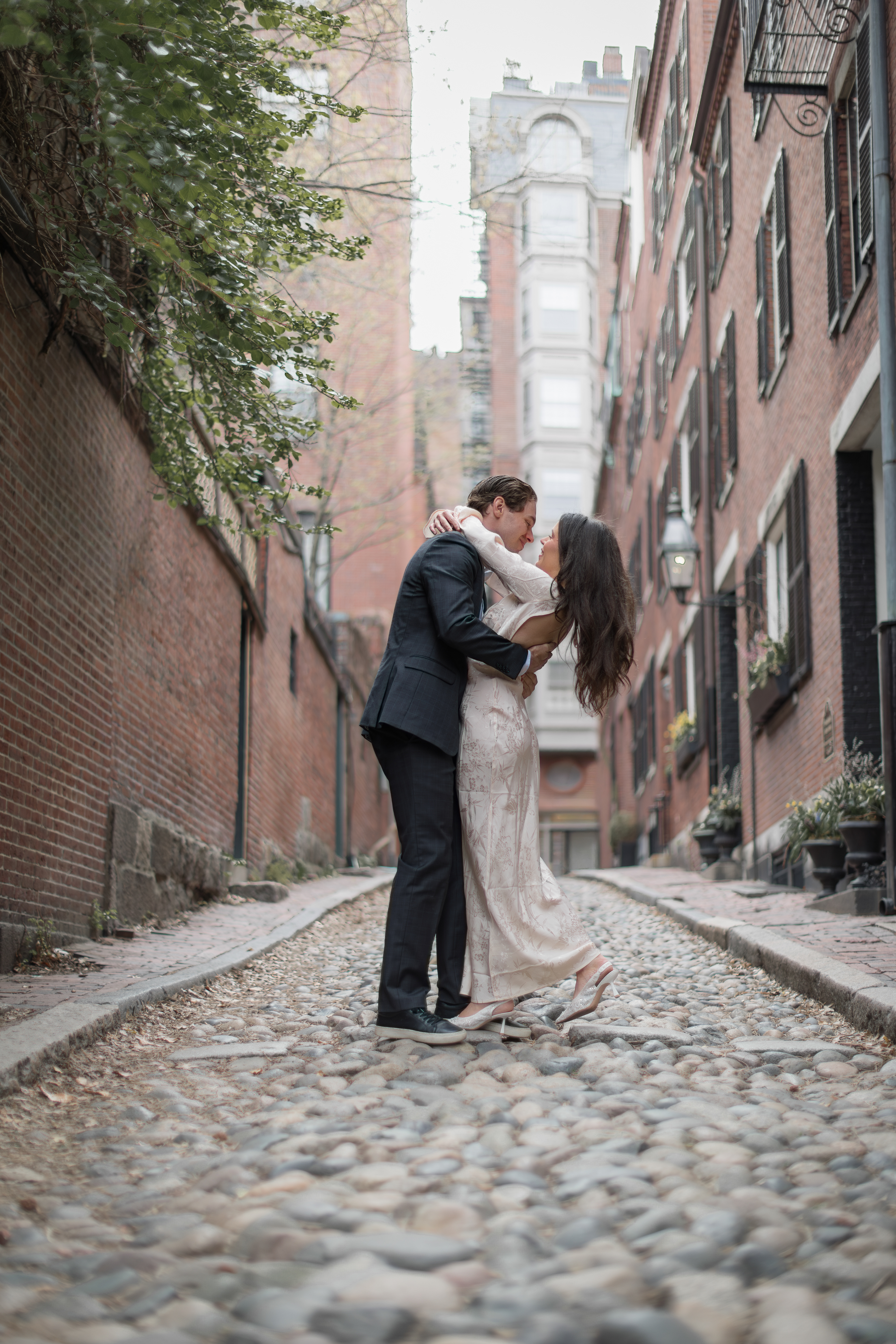Engagement session on Acorn Street