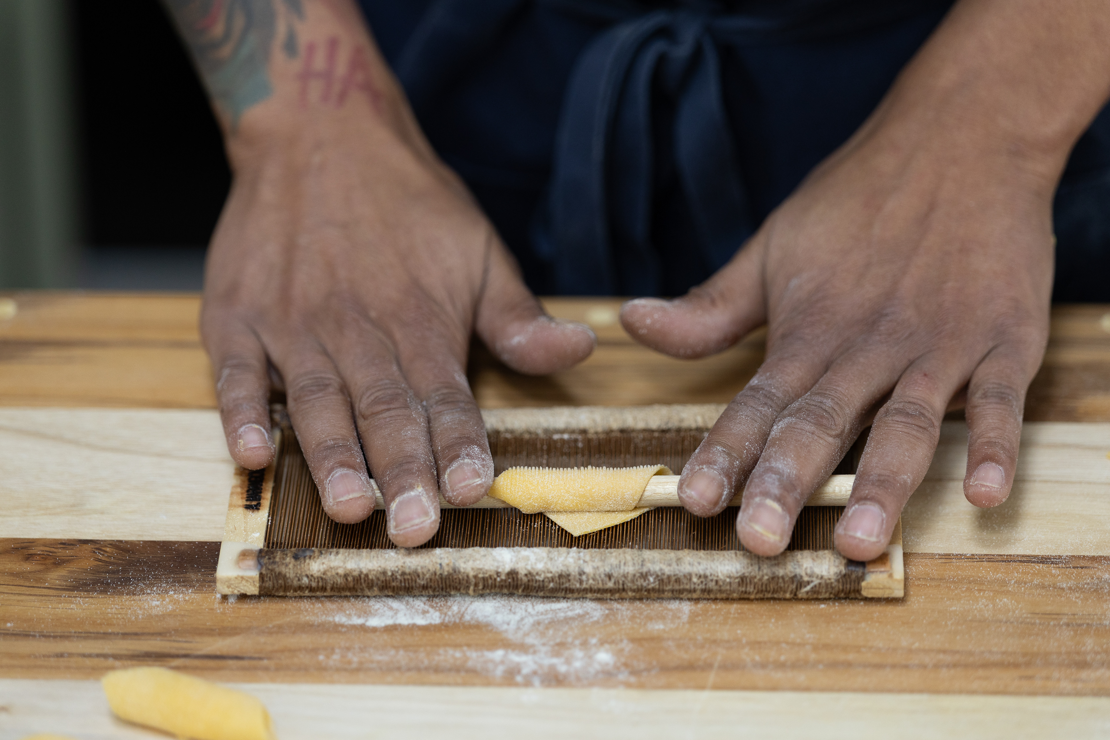 At home Pasta Making Class Photography