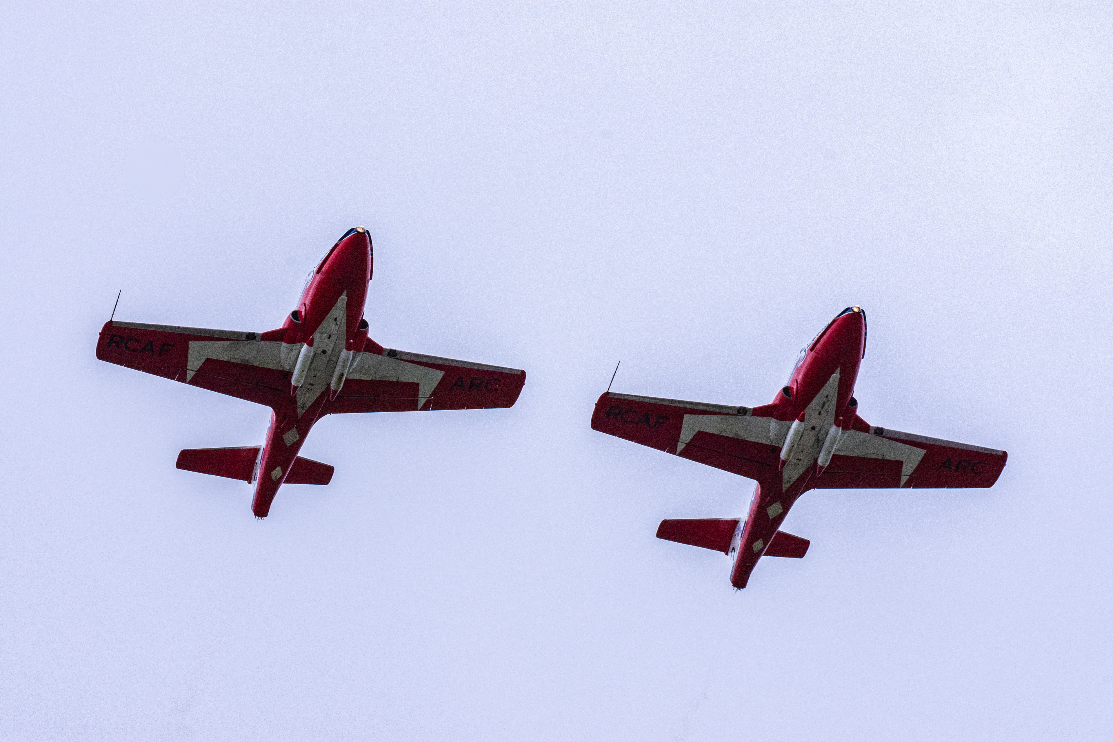 Snowbirds side by side