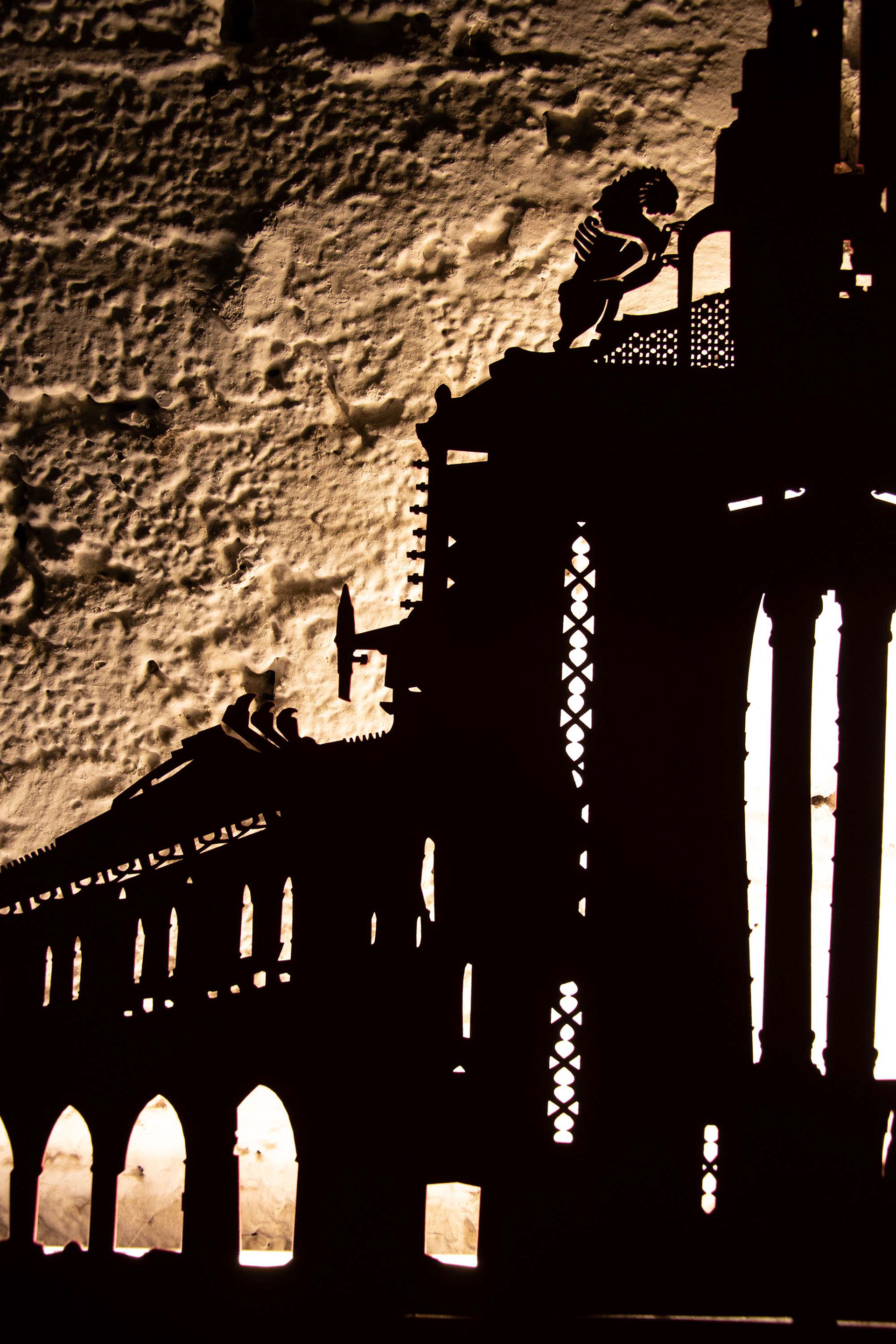 Catedral | Detaill | 2010 | metal, laser cutting, LED lights | 90x70 cm