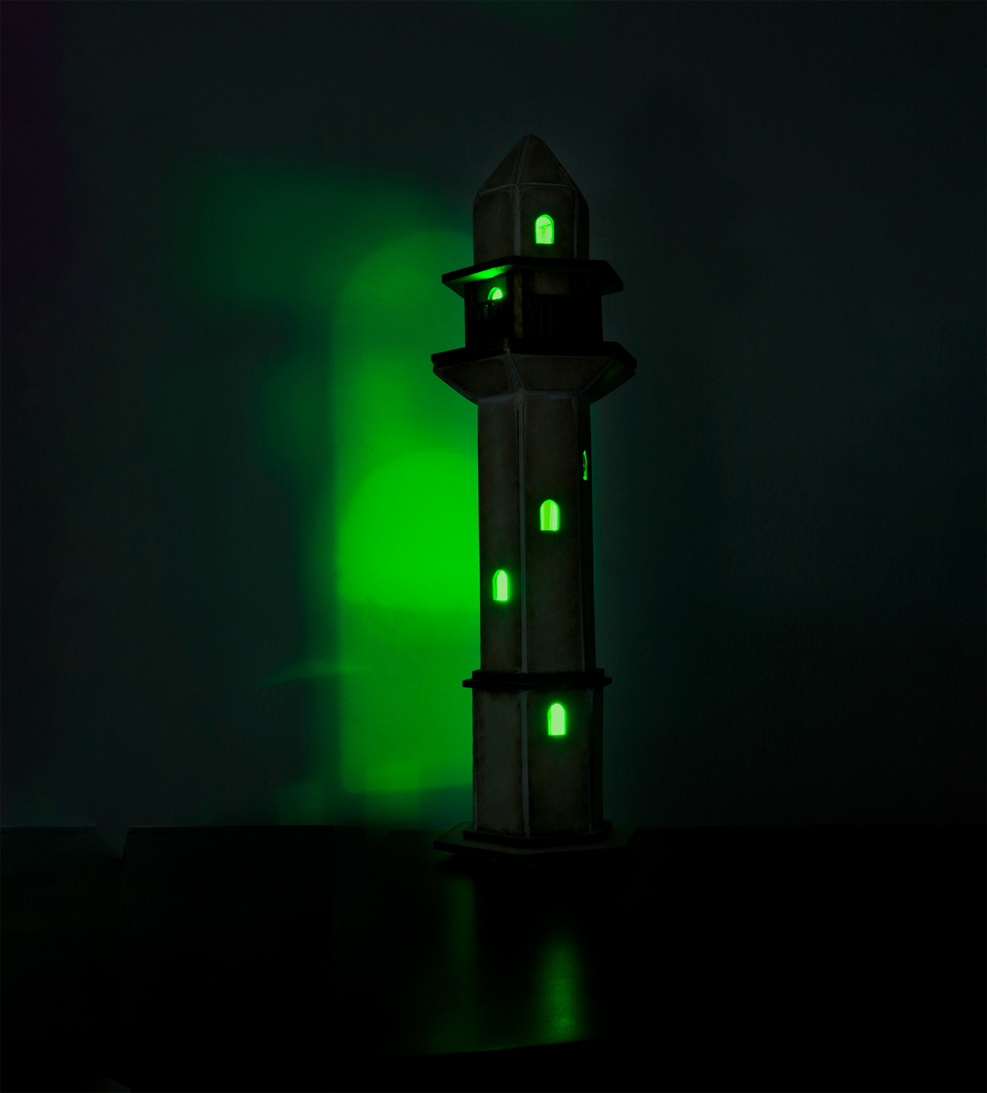 Revisiting | 2011 | Gal-On Gallery | Tel Aviv | curator: Gili Merdinger Detail | recycled wood, LED lights | 235x285 cm | Photography: Liat Elbling