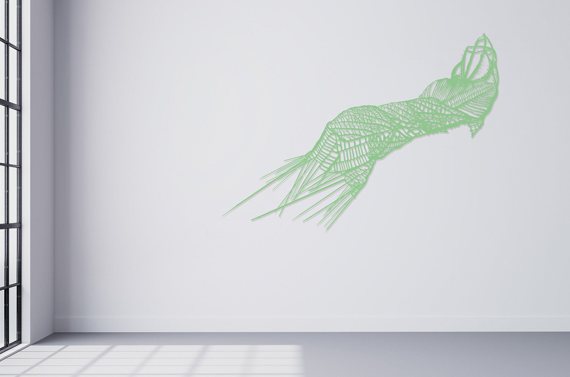 Tidal | 2025 | metal, laser cutting, powder coating paint, | 170x57 cm