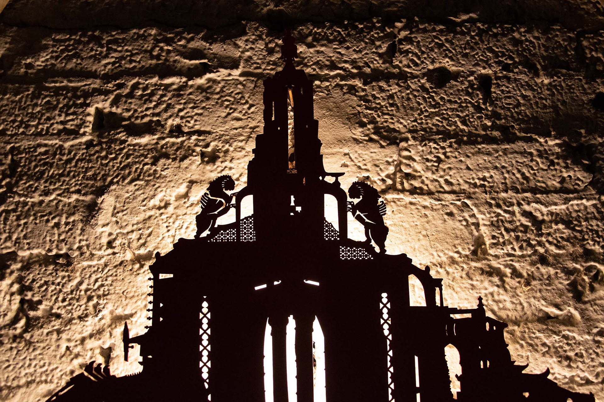 Catedral | Detaill | 2010 | metal, laser cutting, LED lights | 90x70 cm