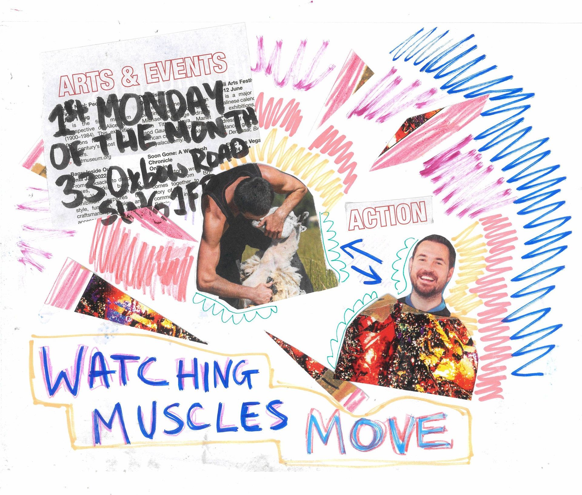 anon - 05/10/2025 - collage on a4 paper