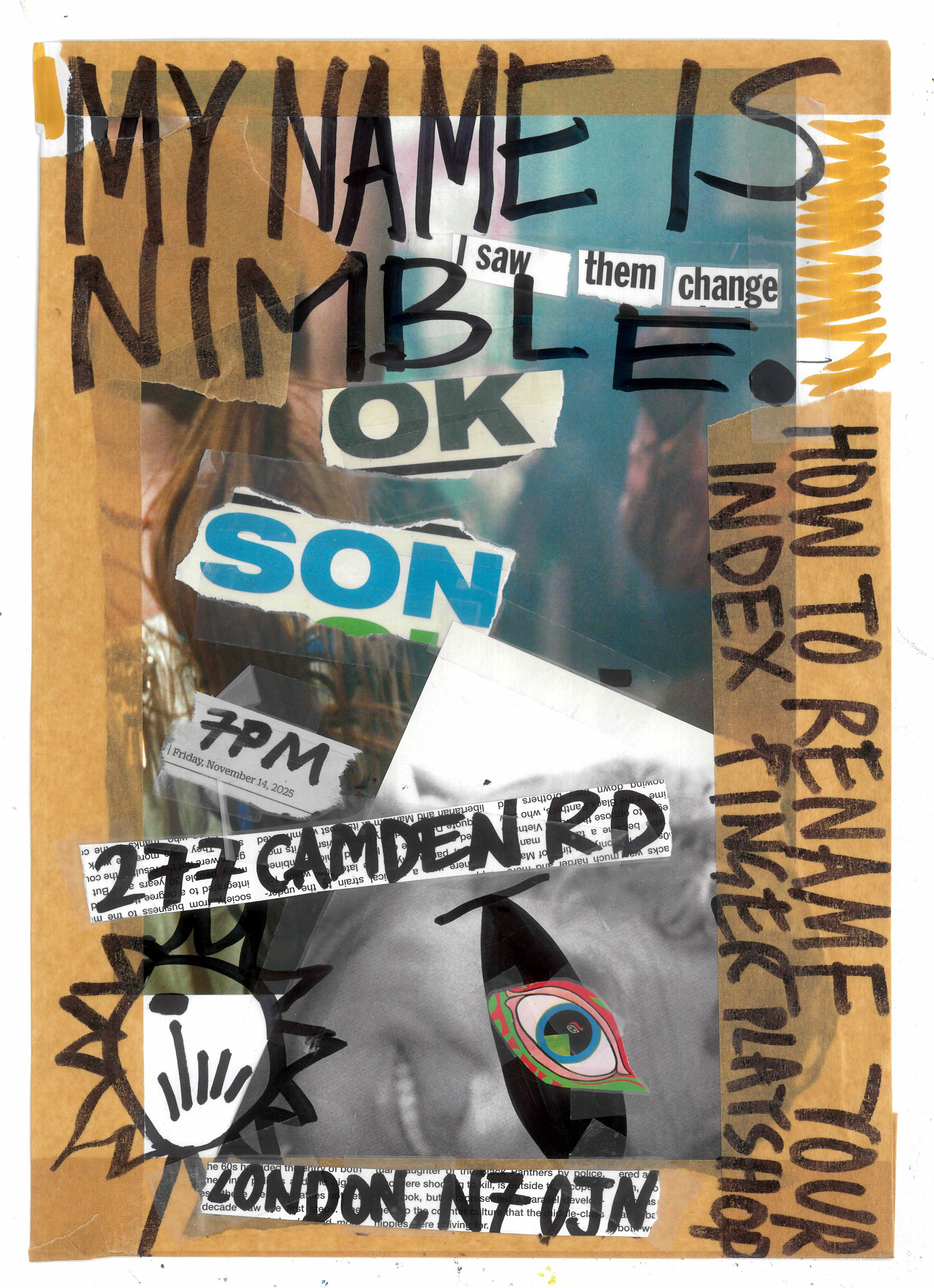 nicegmo - 15/11/2025 - collage on a4 paper