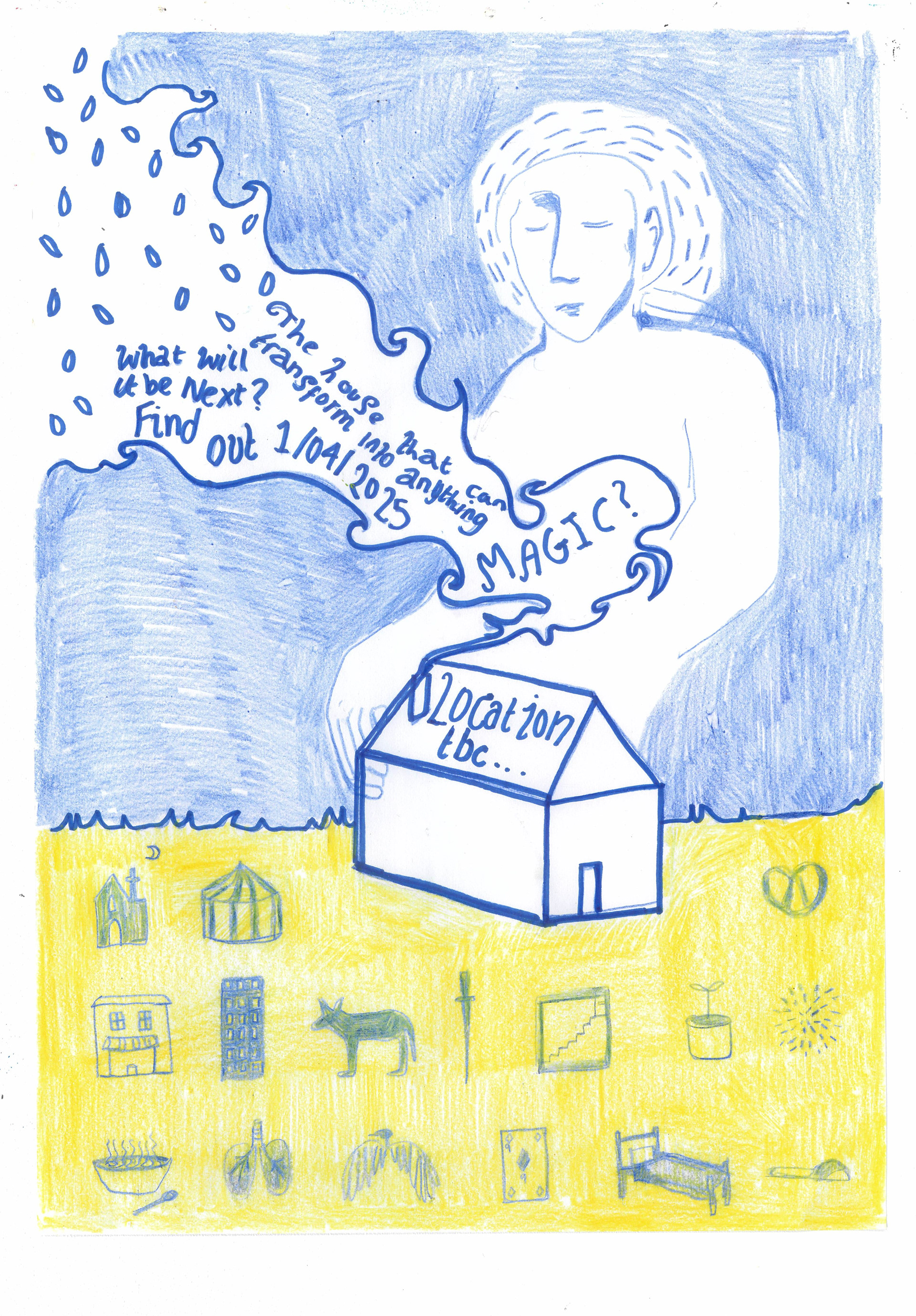 Bea - 13/03/2025 - ink+pencil on a4 paper