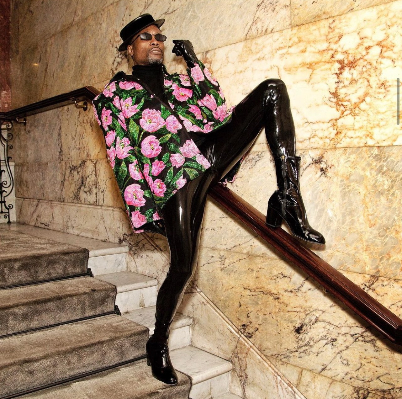 London Fashion Week, wearing Richard Quinn
