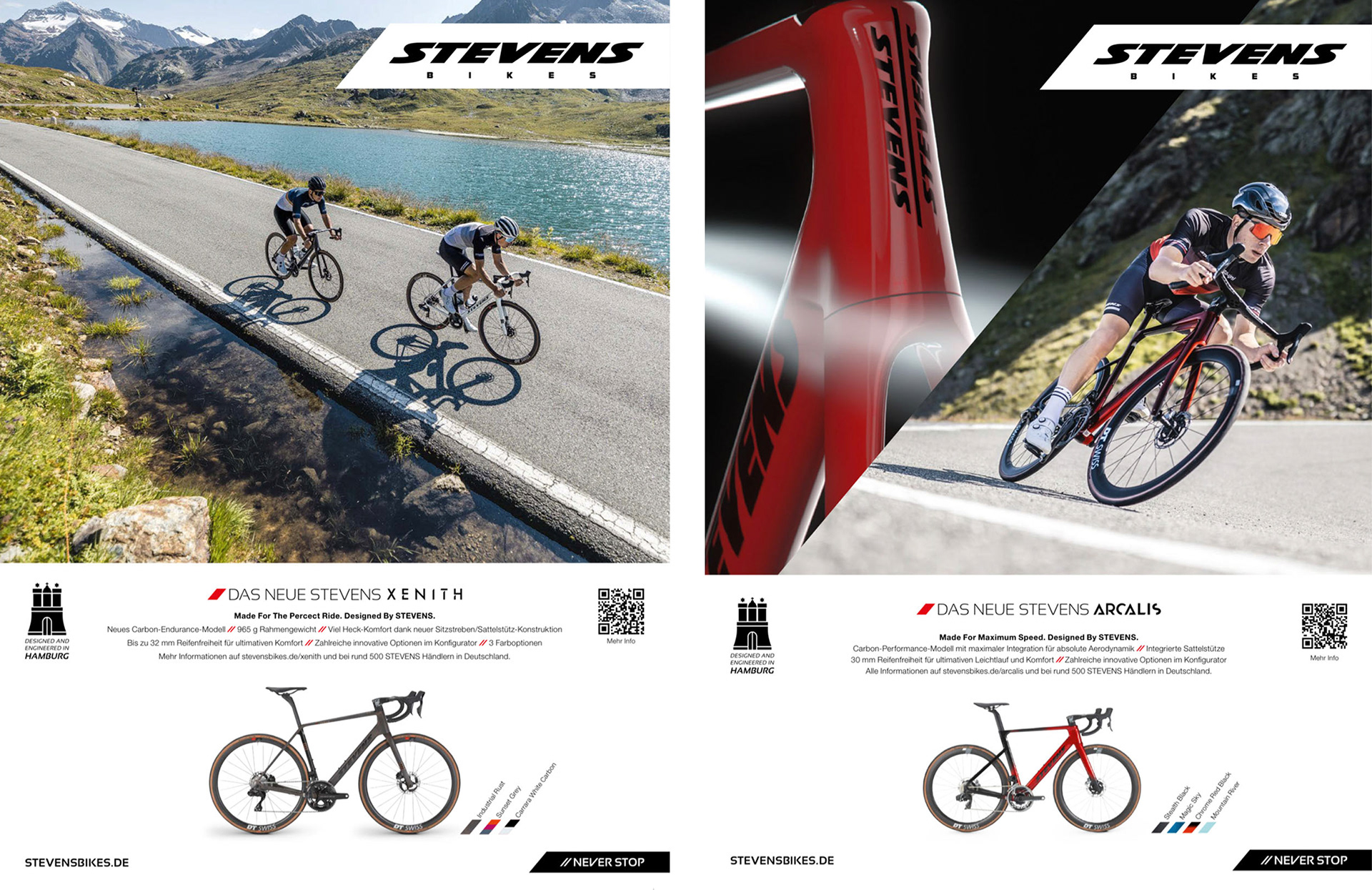 Retusche von Anzeigenmotiven für STEVENS