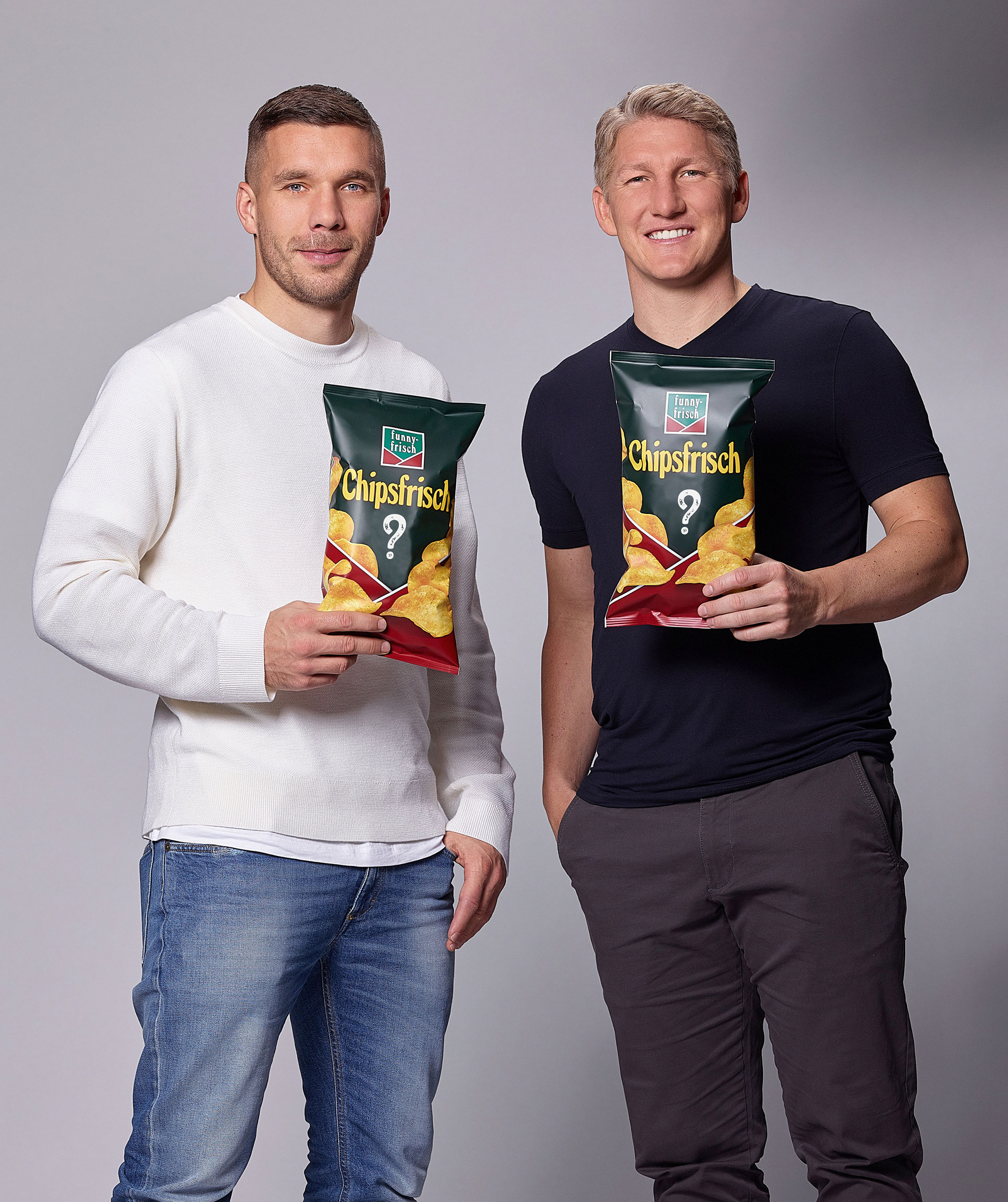 Poldi und Schweini für funny-frisch – Foto: Christian Kaufmann
