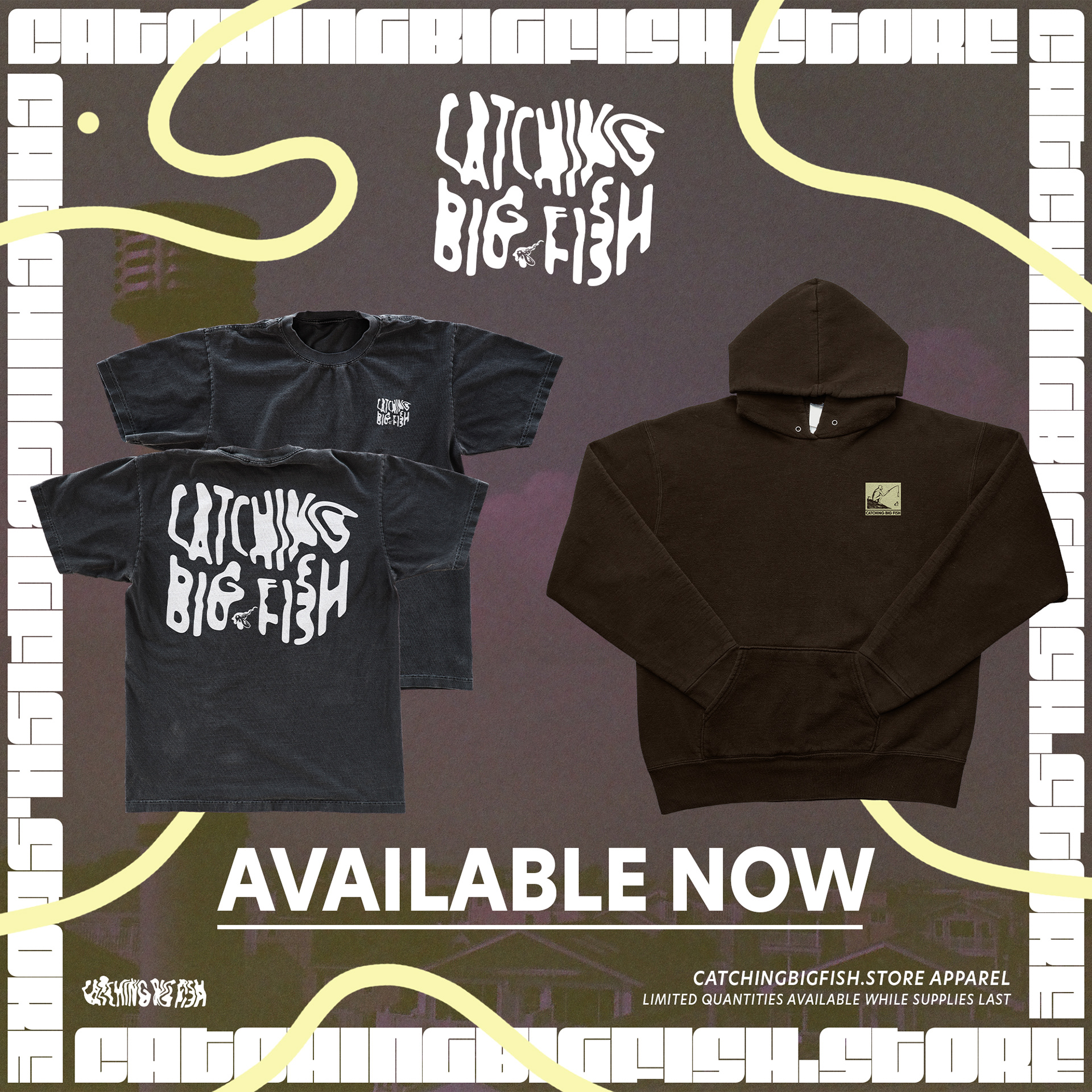 Clothing Brand Catching Big Fish Brand Marketing Material