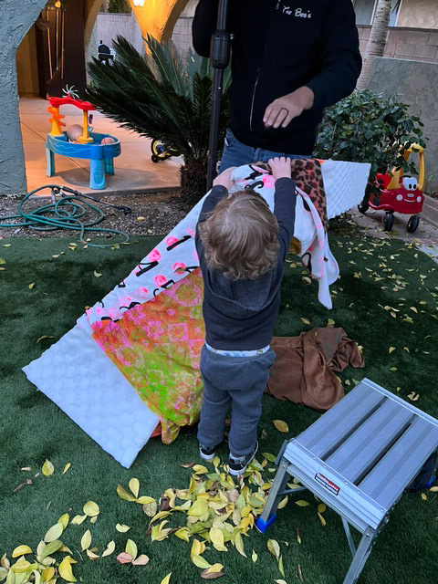 Installation project WIP. A full family affair.