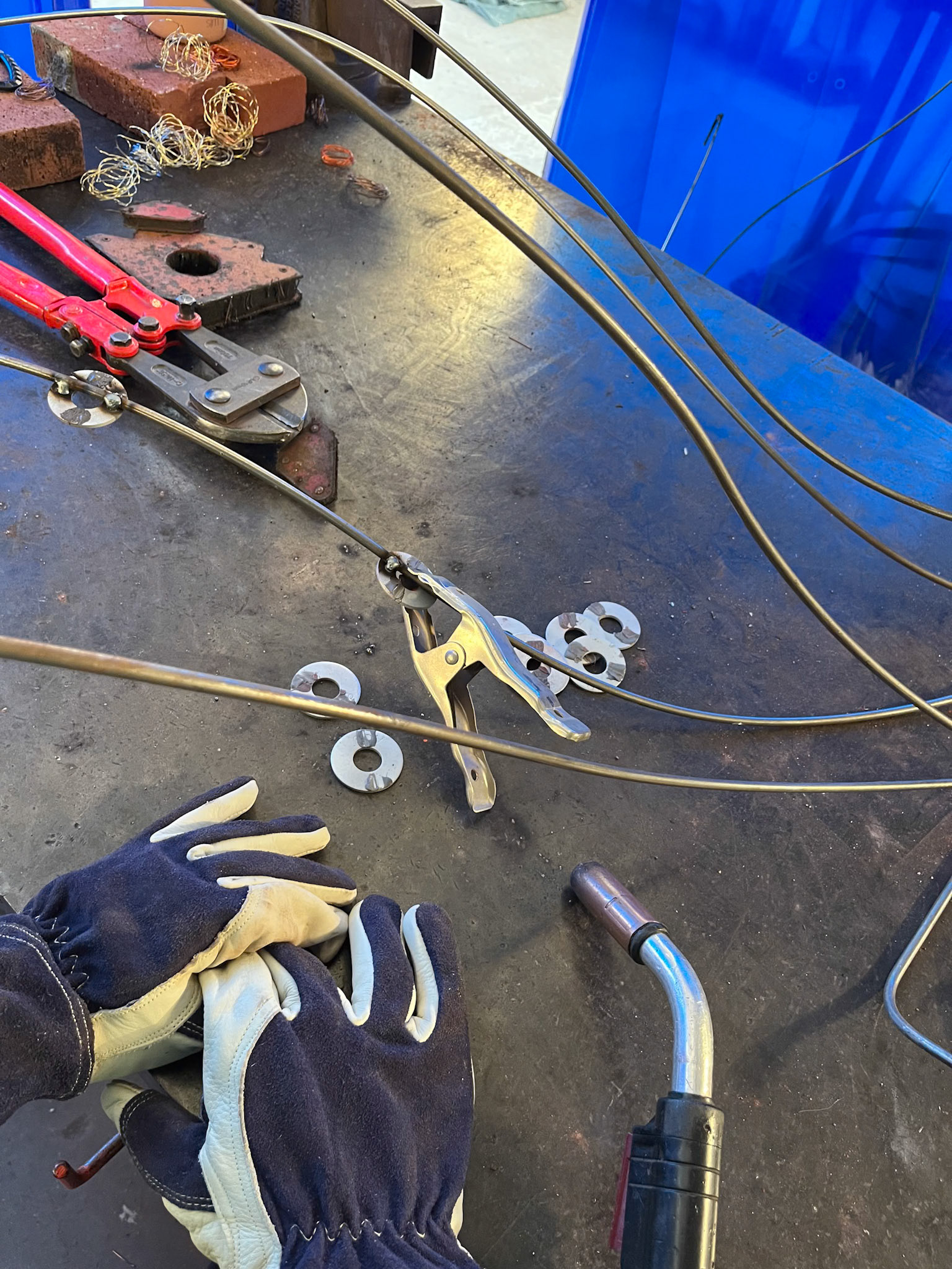 Welding studio shot.