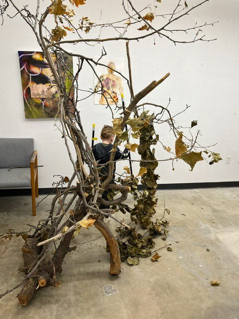 I spy through "Maternal Collaboration" my most helpful shop hand.