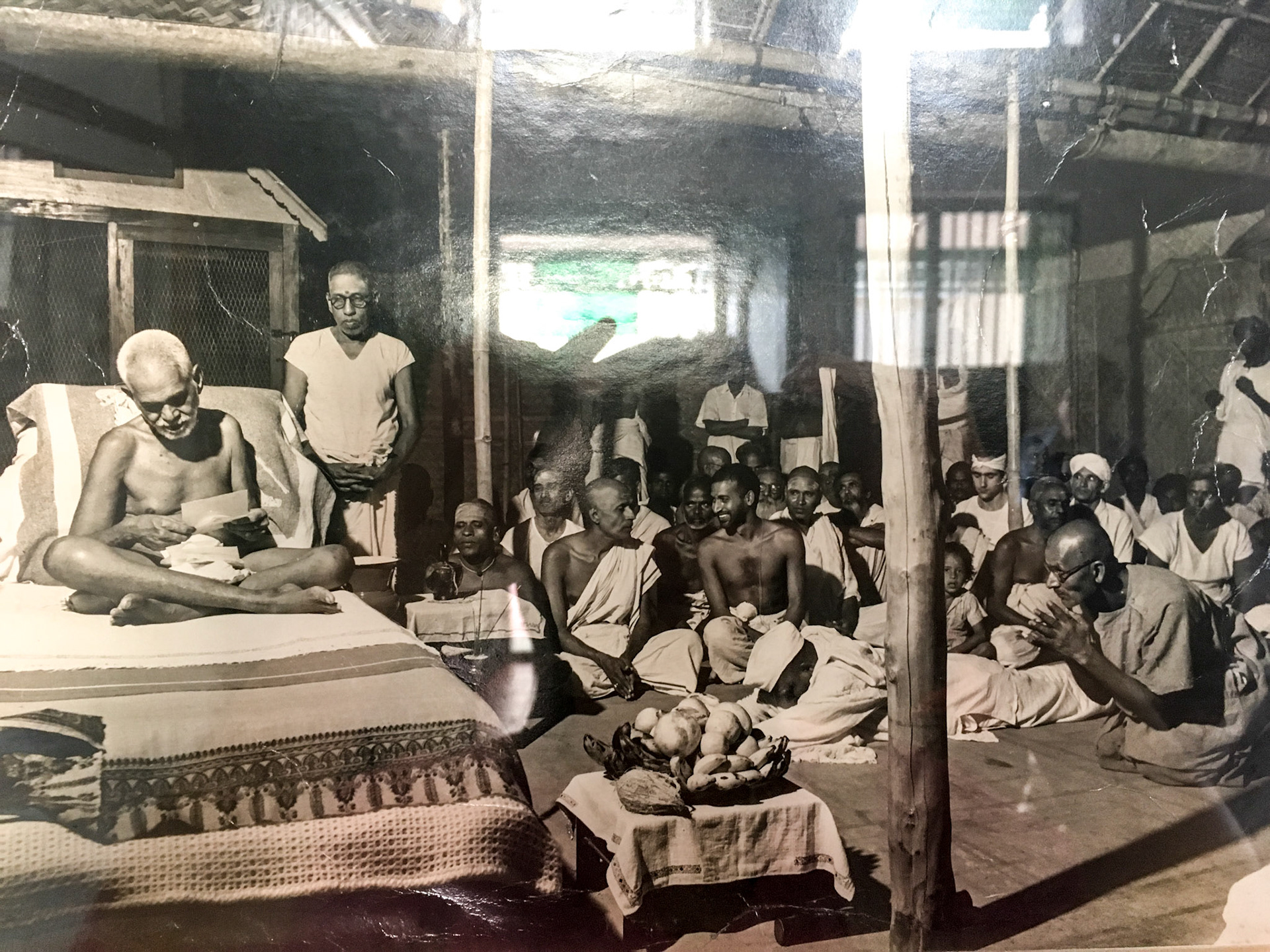 Ramana Maharshi - photo of the photo at Ramanasramam