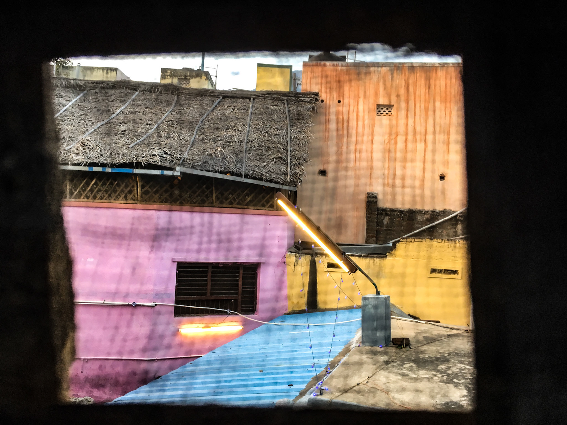 Agni Lingam - view from the Little Tibet restaurant's window