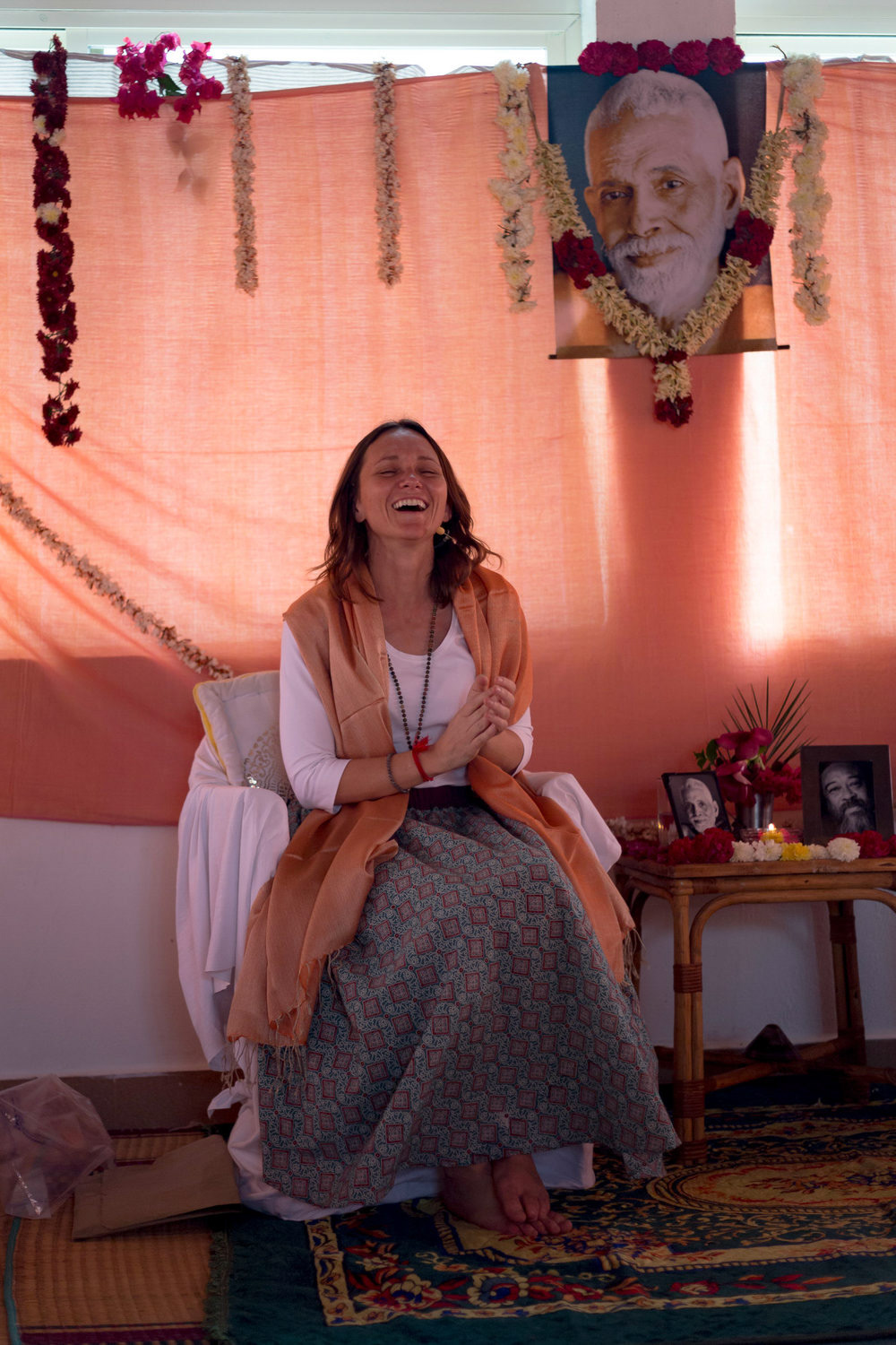 Nitya during Satsang