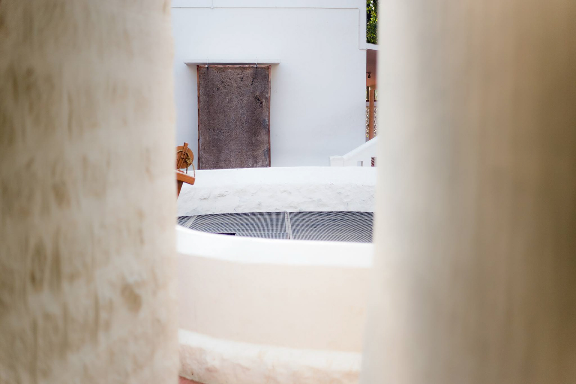 View at the Meditation Hall at Ramanasramam