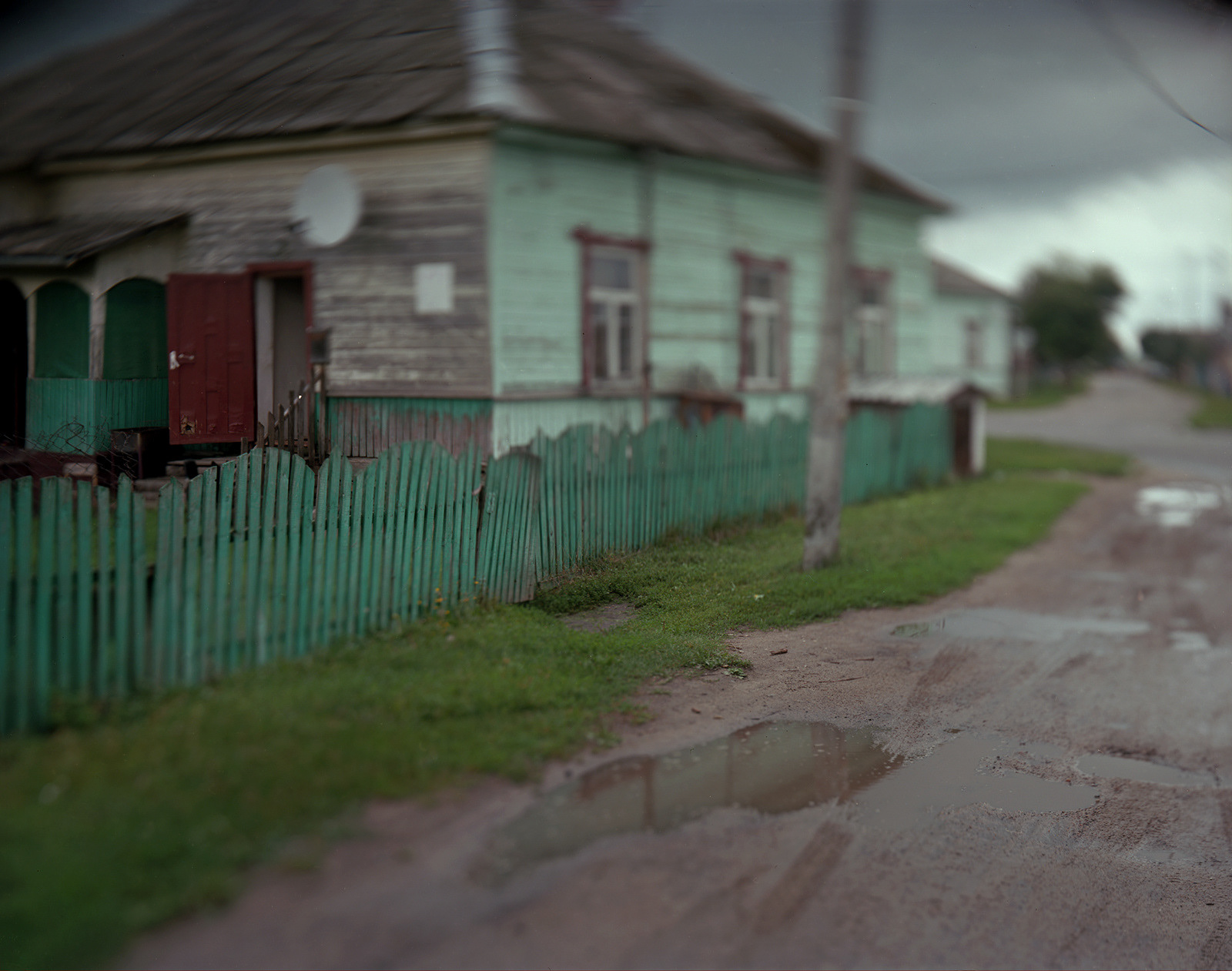 Chervyen, Belarus, 2019 / Dirt road in what was the poor side of the former Jewish town.