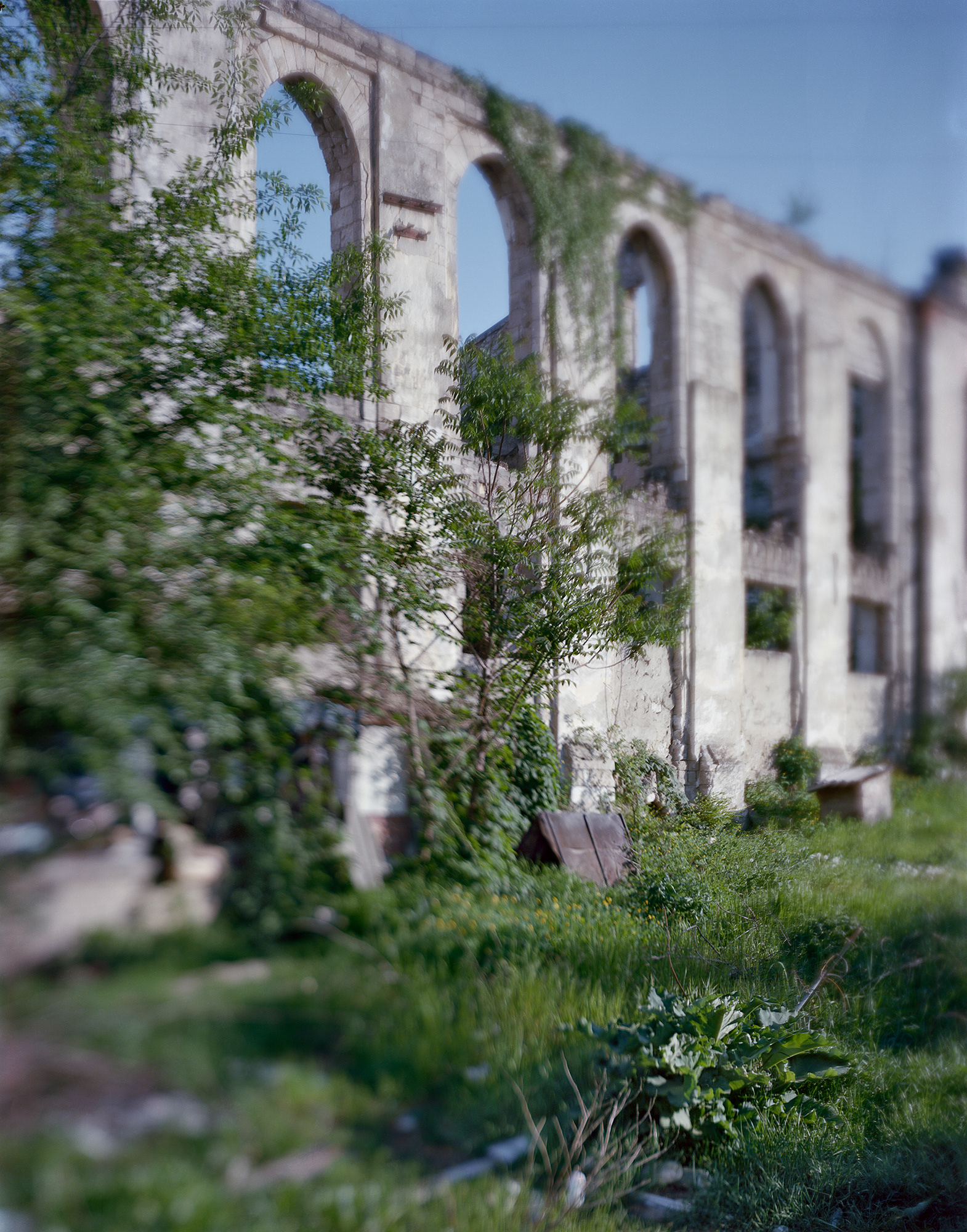 Kishinev, Moldova, 2018 / Ruins of the city's famous yeshiva and synagogue.