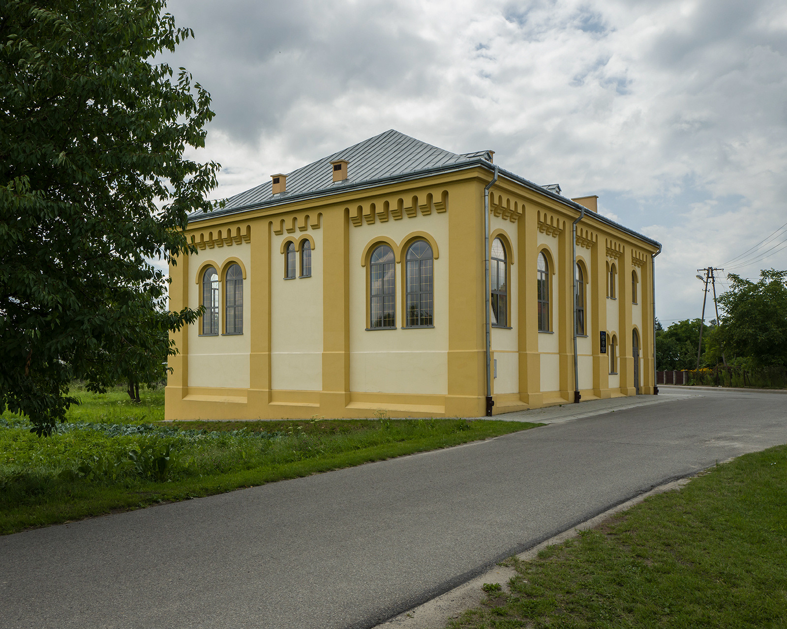 Renovated synagogue in the village of Wieliki Oczy