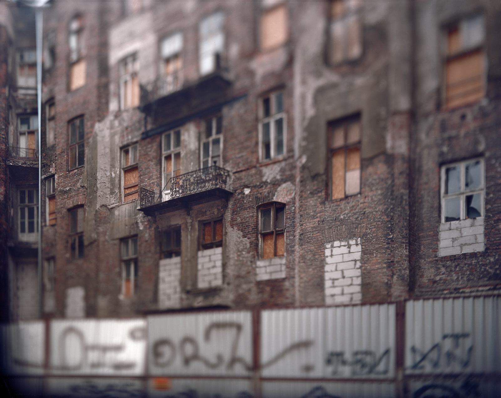 Warsaw, Poland, 2019 / Abandoned residential building in only street from the Warsaw Ghetto not destroyed during the Second World War.