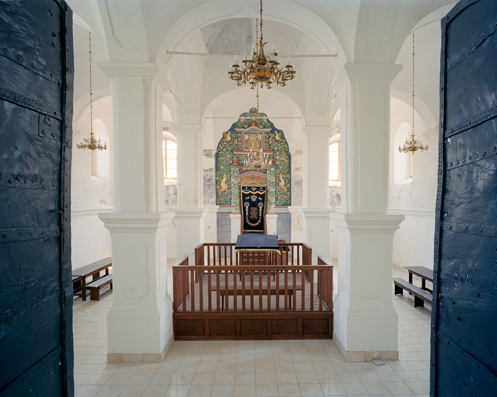 Interior of the renovated synagogue, Bobowa