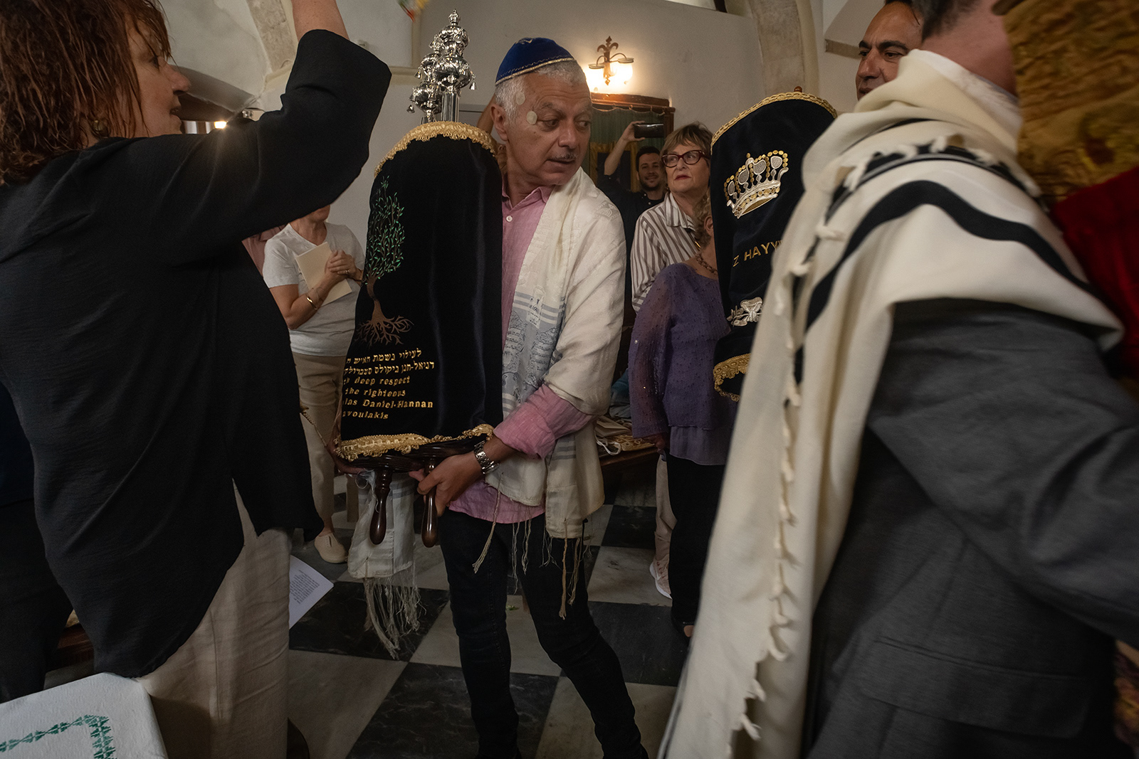 Jason Francisco / Carrying the new Torah, Shavuot, 2023