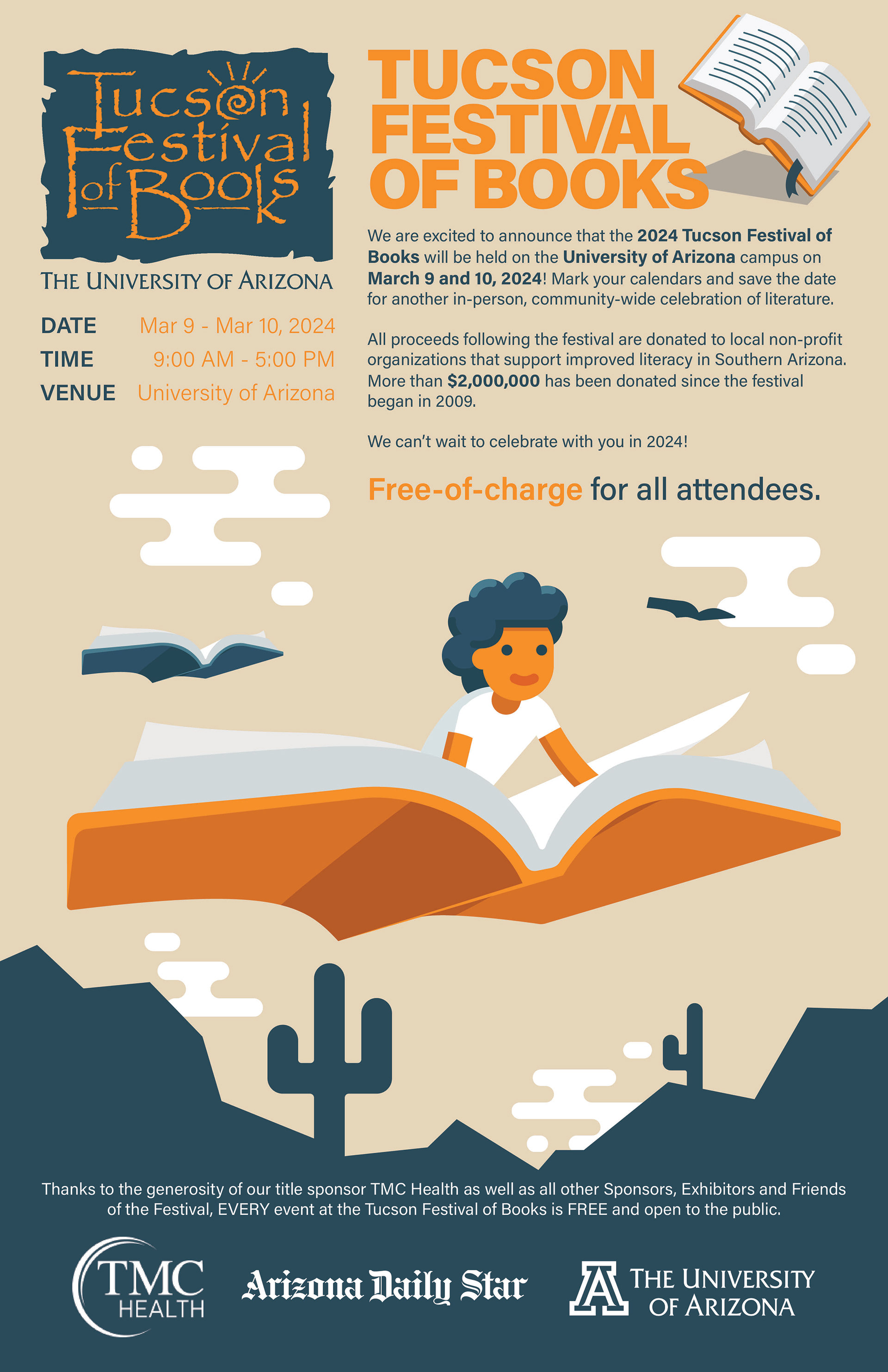 Tucson Festival of books poster