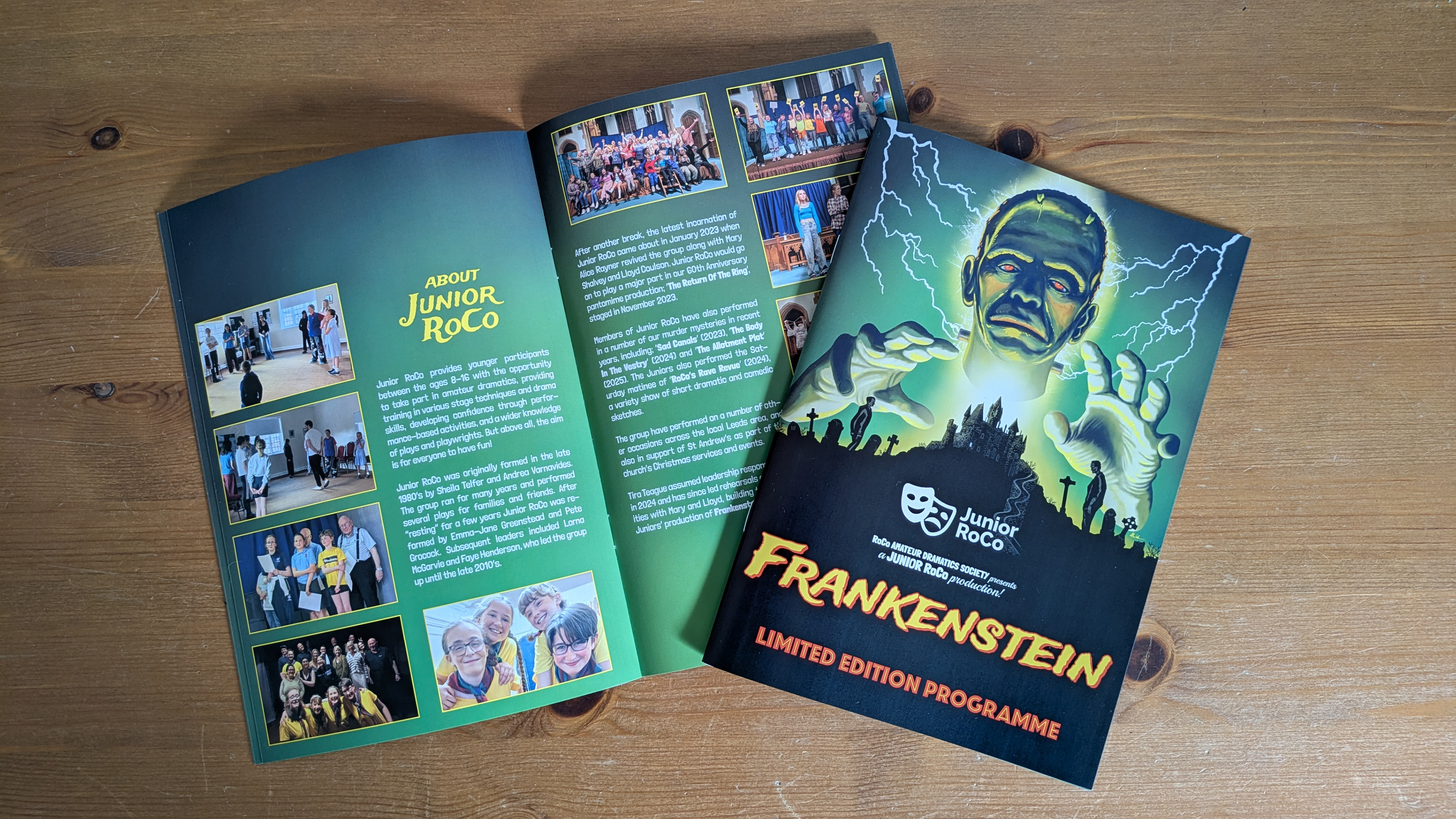 The programme for 'Frankenstein' (2026)