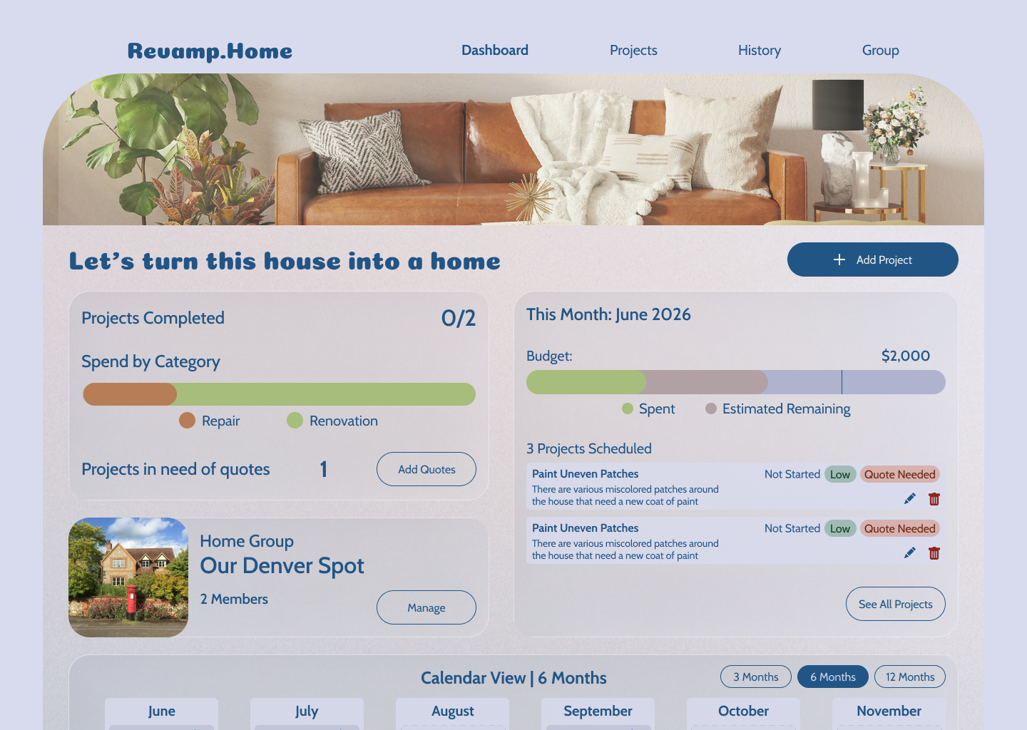 Addition of images and textures and polished color palette